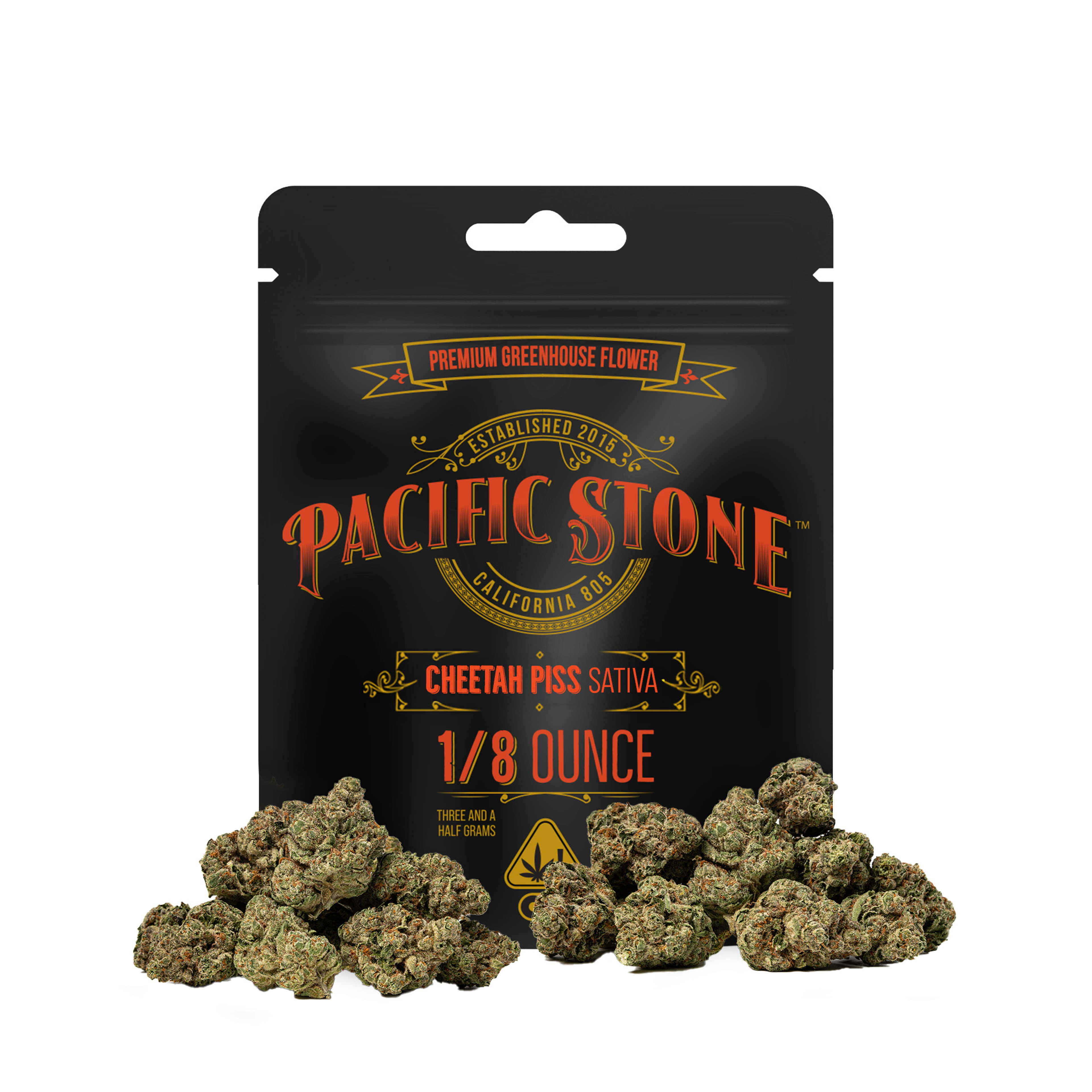 Cheetah Piss - 3.5g - Pacific Stone - Eighth Sativa - $21 - Flower/Infused Flower (3.5 Grams)