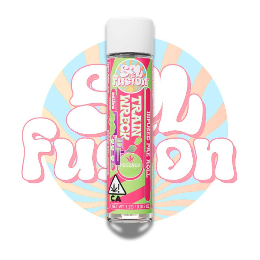 TRAINWRECK 1.2G INFUSED PREROLL - SOL FUSION -  - $7.50 - Pre-Rolls