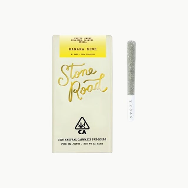 Stone Road - 3.5g Infused Cannabis 5Pk Pre-rolls - Banana Kush