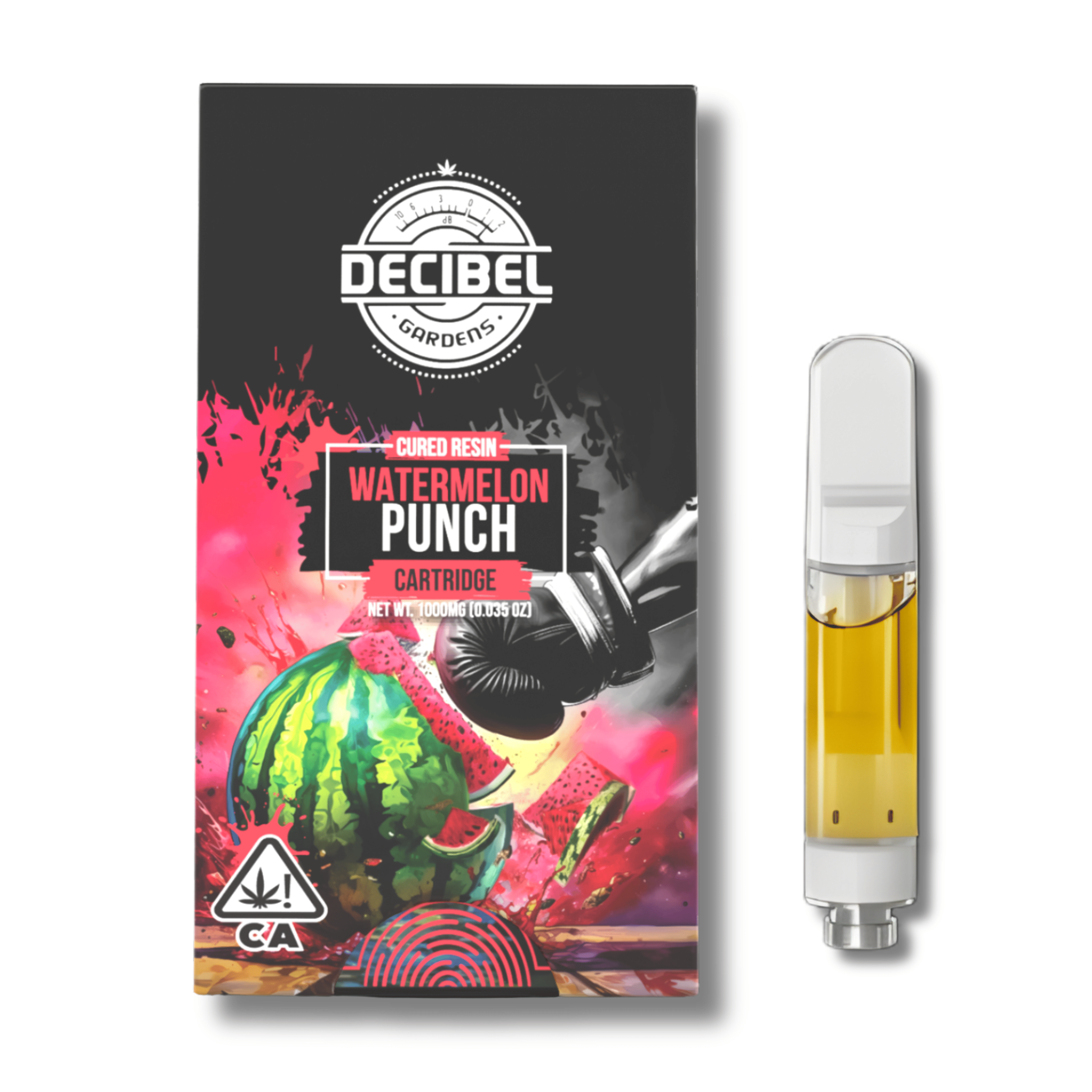 Watermelon Punch Cured Resin 1g Cart - Decibel Gardens - - $44 - Vapes