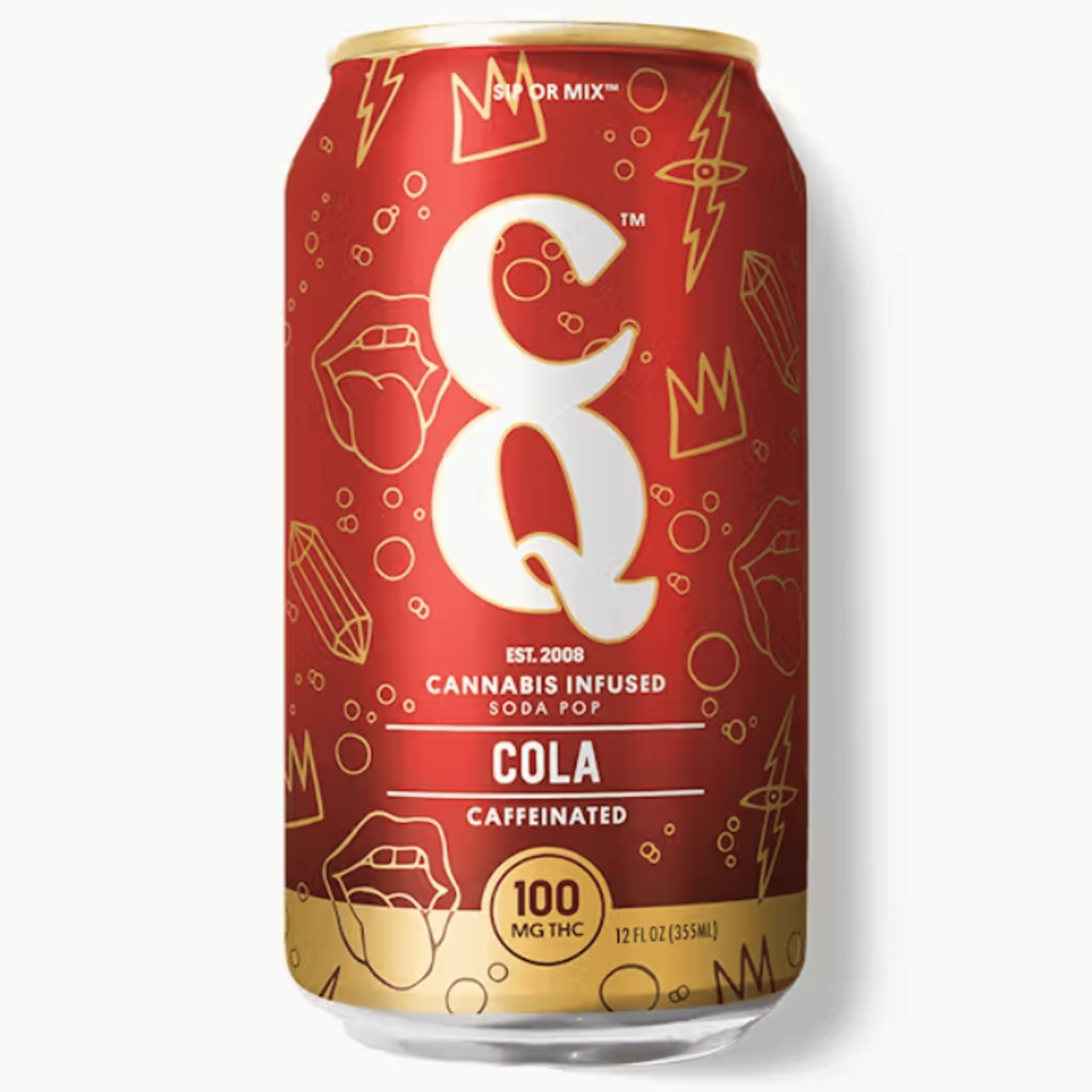 CQ Drinks: Classic Cola (12oz) - 100mg Per Can - CQ Drinks - - $12 - Beverages/Drinks