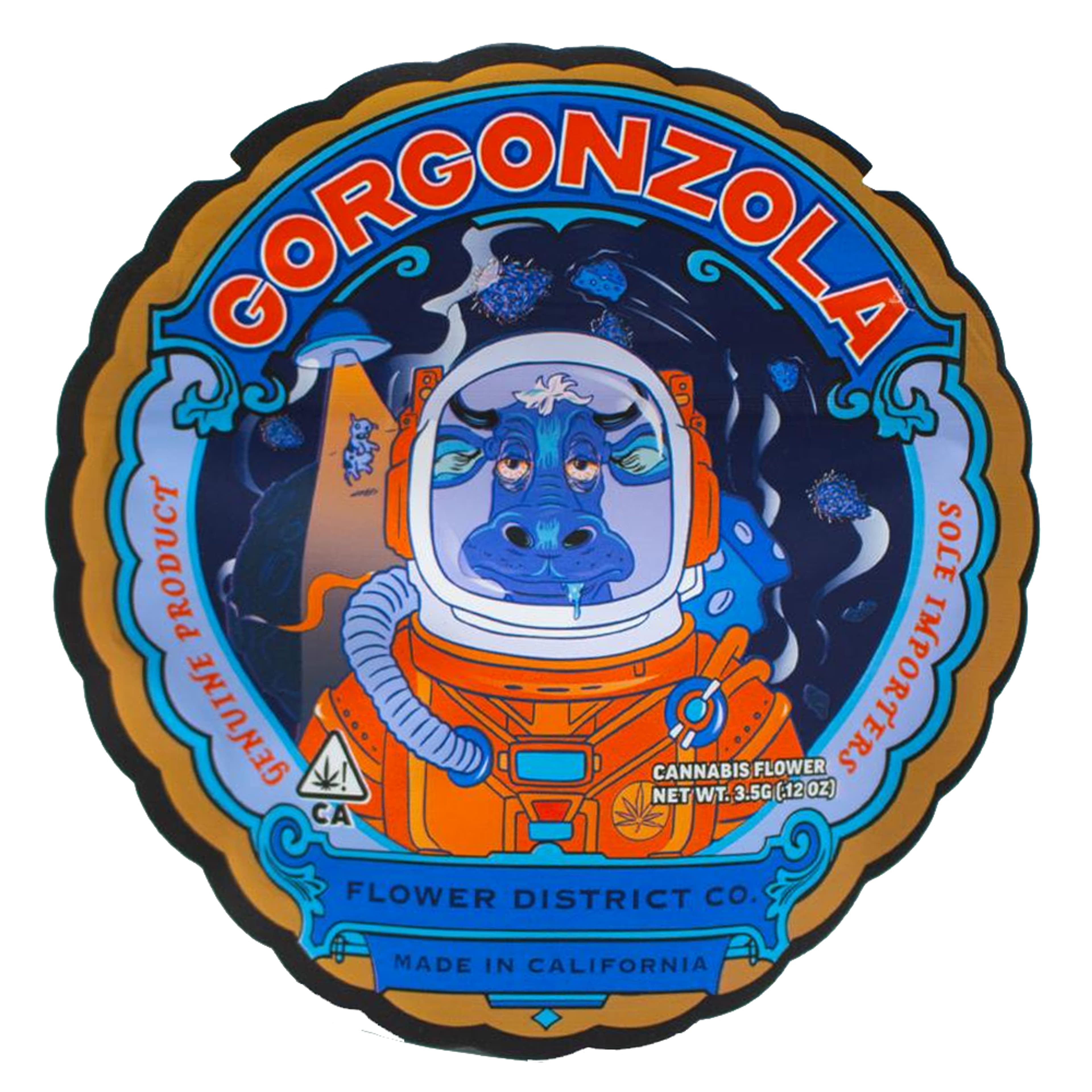 Gorgonzola 34% - 3.5g *SPECIAL PRICING* - The Flower District - Eighth - $55 - Exotic Eighths - Buy 8 Mix & Match get 13.5% Off PLUS $.01 Punch T1 Rosin