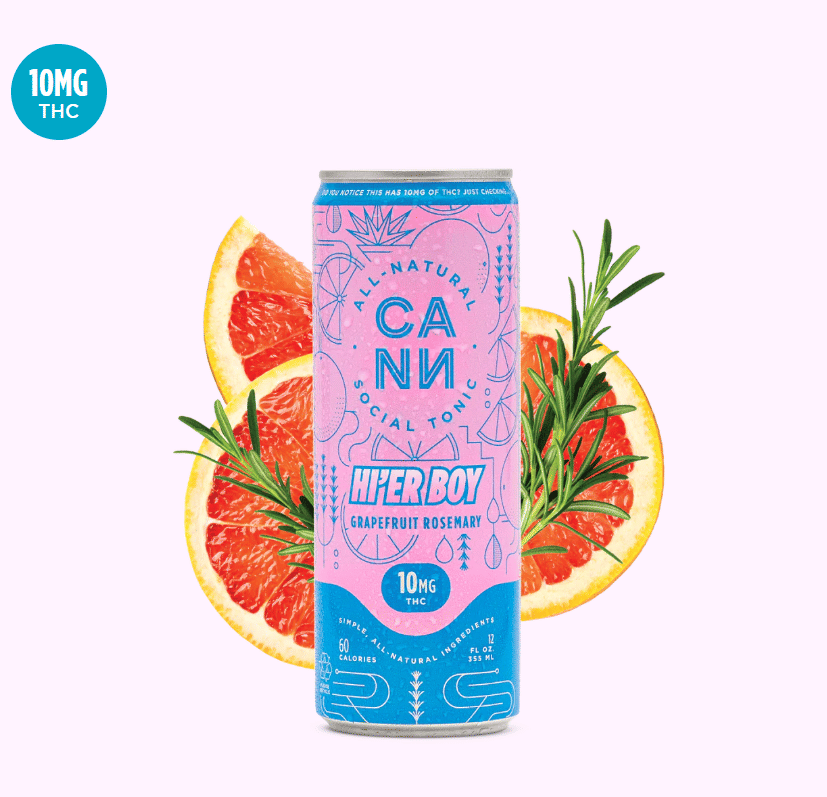 Grapefruit Rosemary Hi'er Boy 10mg Drink 4pk - CANN Drink -  - $28 - Drinks