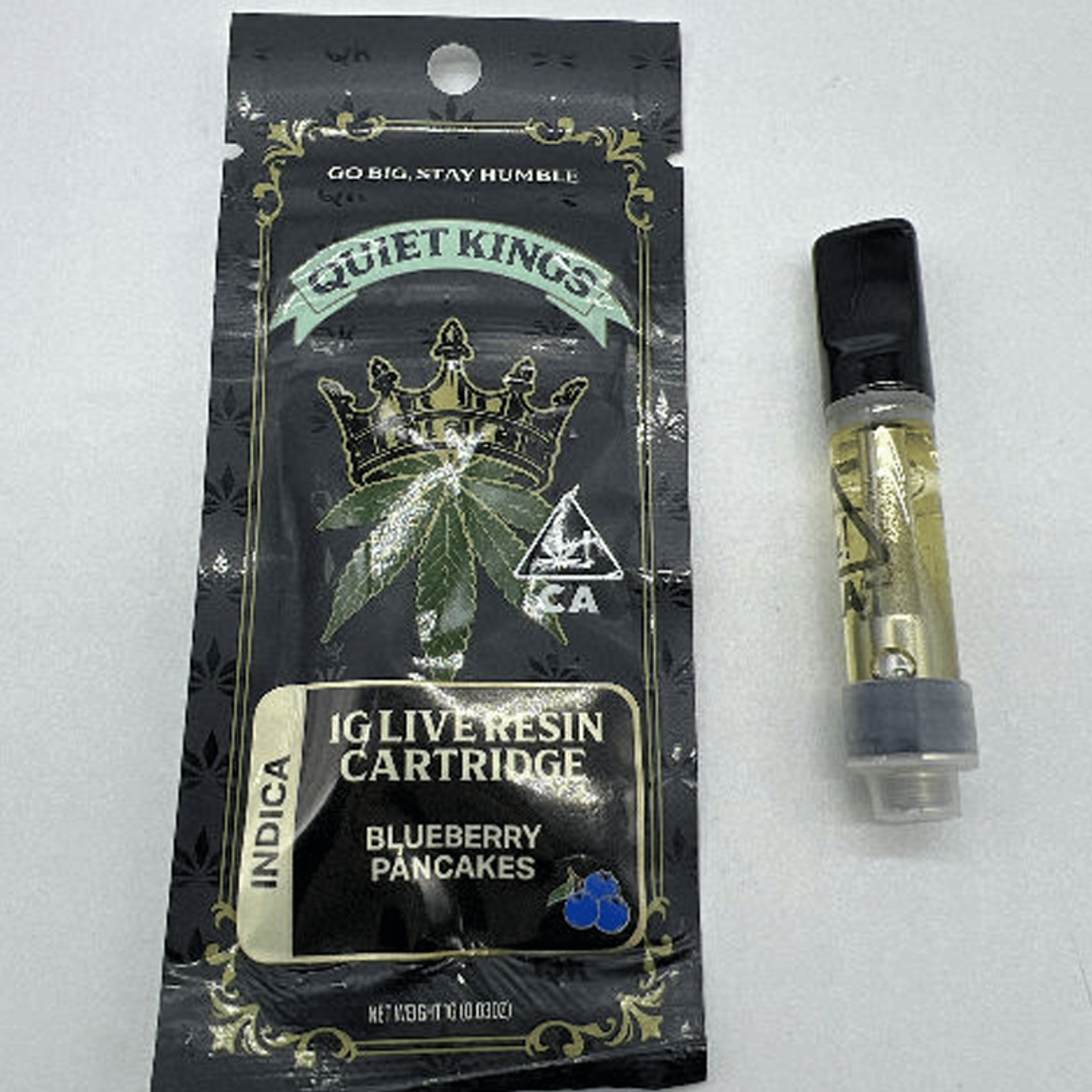 Blueberry Pancakes Live Resin Cart - Quiet Kings - - $26 - Cartridges