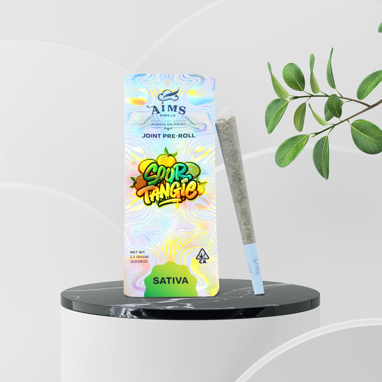 AIMS: Sour Tangie - 1g Pre Roll - AIMS -  - $8 - Pre-Rolls