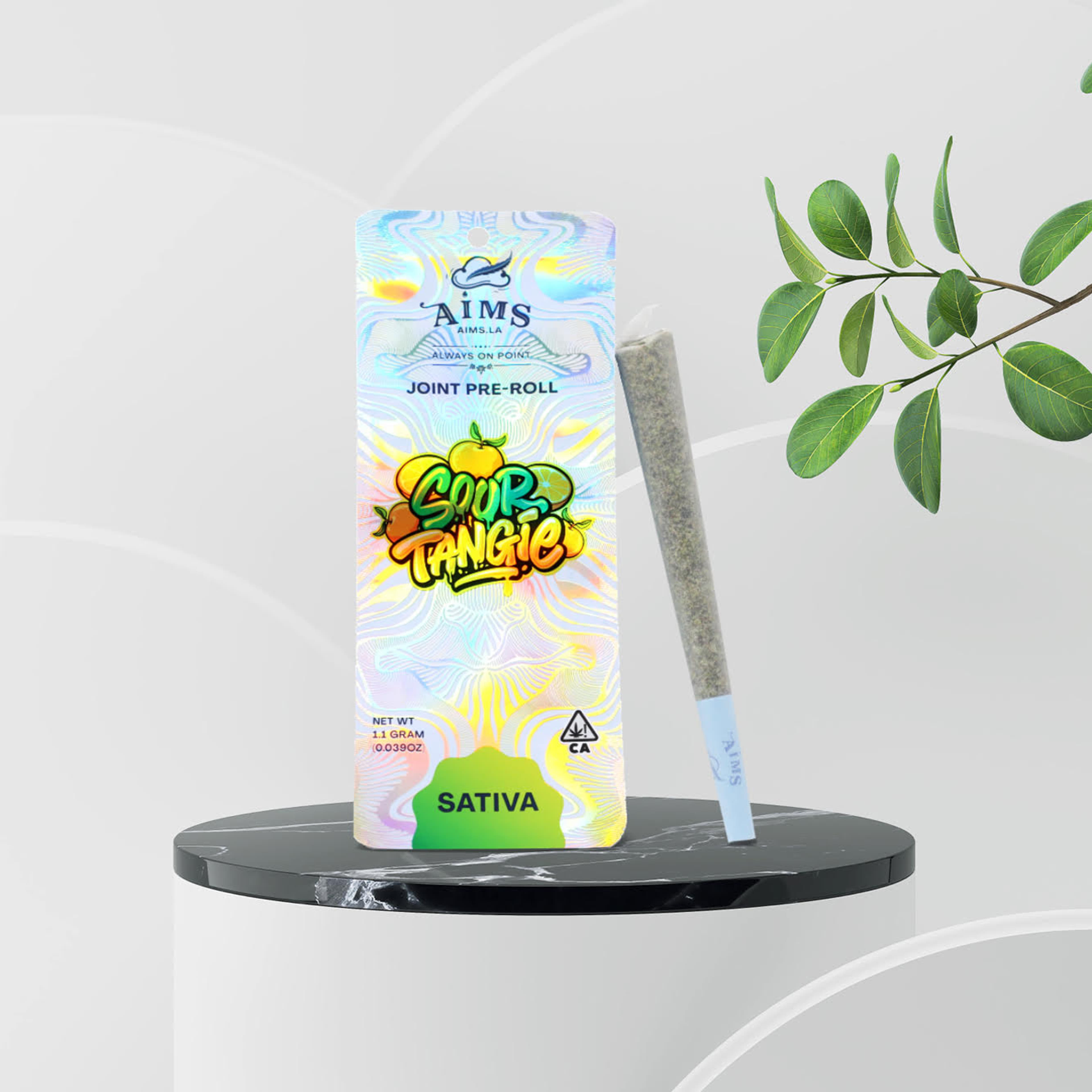 AIMS: Sour Tangie - 1g Pre Roll - AIMS - - $8 - Pre-Rolls