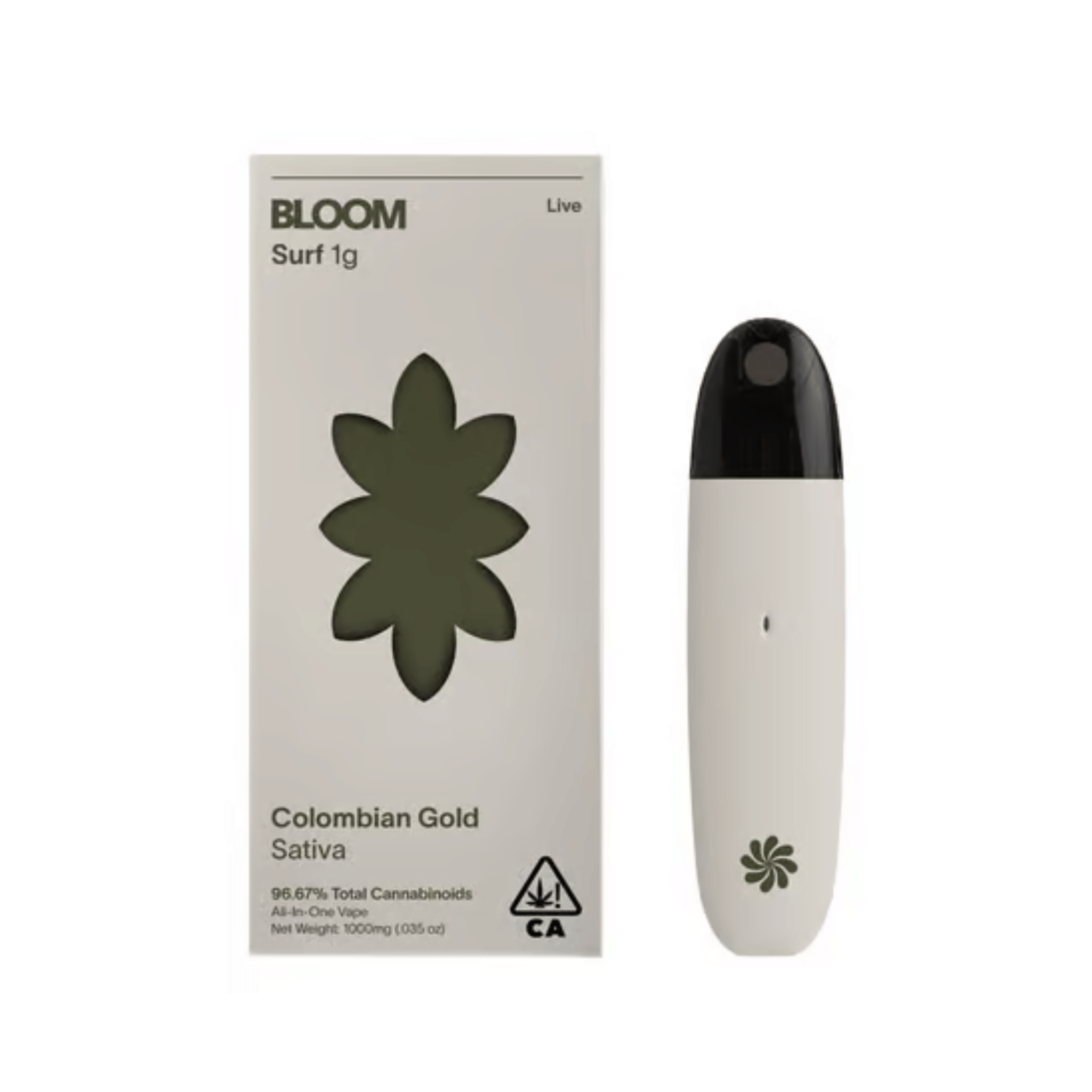 Colombian Gold Live AIO 1g Surf - Bloom - - $28.50 - Vapes