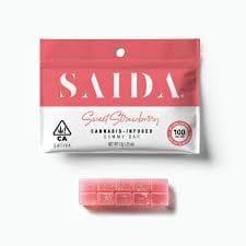 Sweet Strawberry Saida Gummy Bar 100mg - SAIDA -  - $7 - Edibles