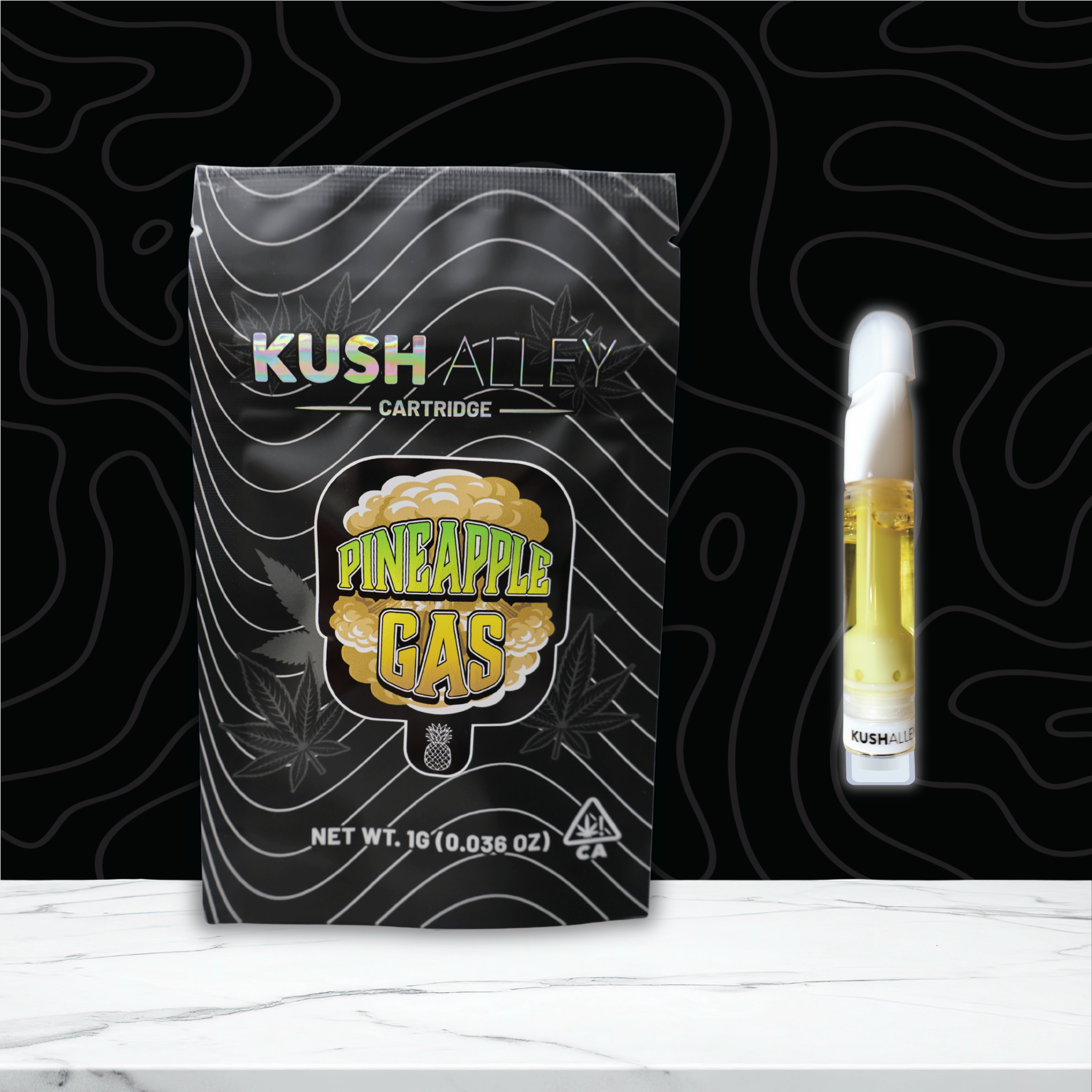 Cartridge - Pineapple Gas - Kush Alley Premium - Full Gram - $19 - Cartridge
