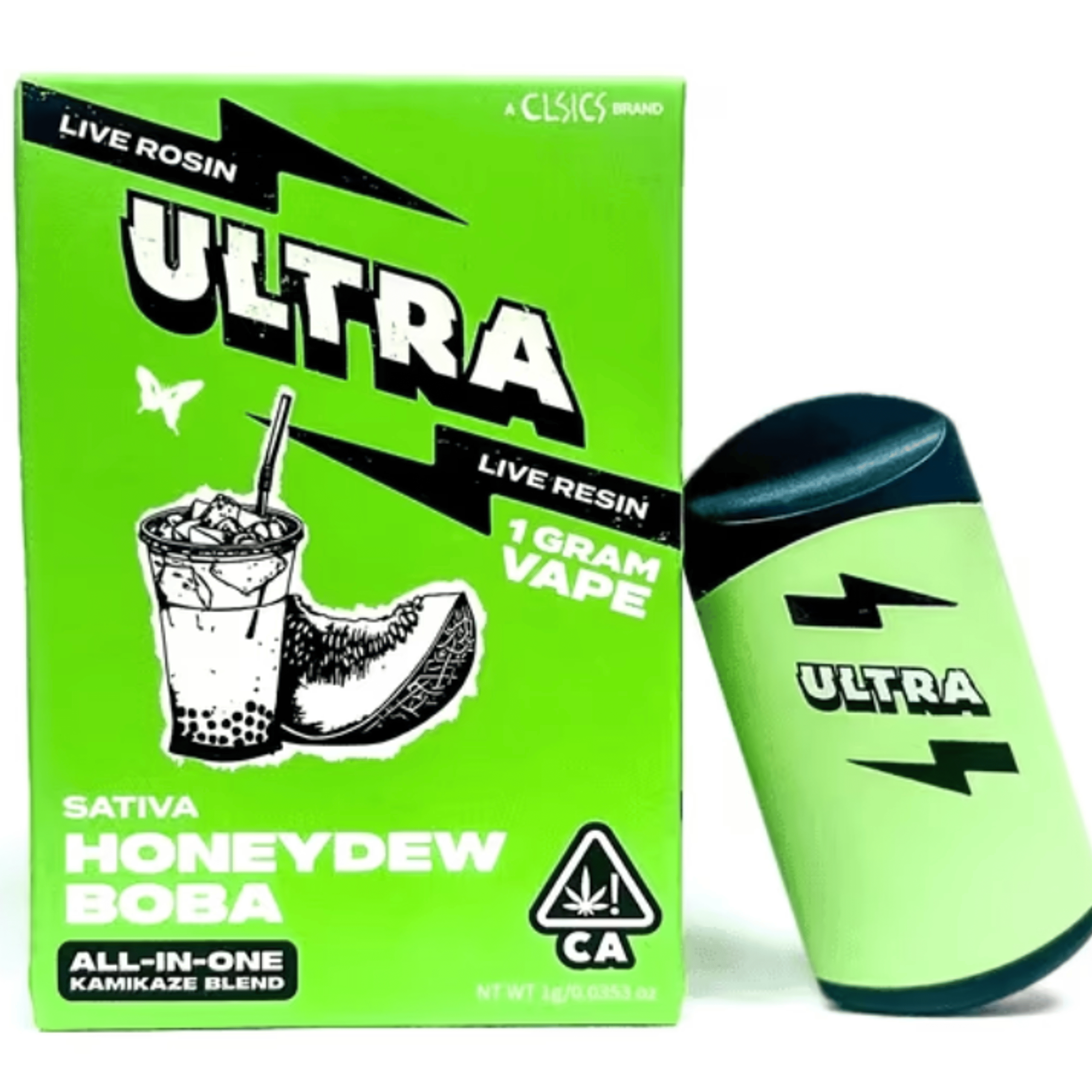 ULTRA 1G HONEYDEW BOBA (AIO) - CLSICS - - $35 - Vaporizer