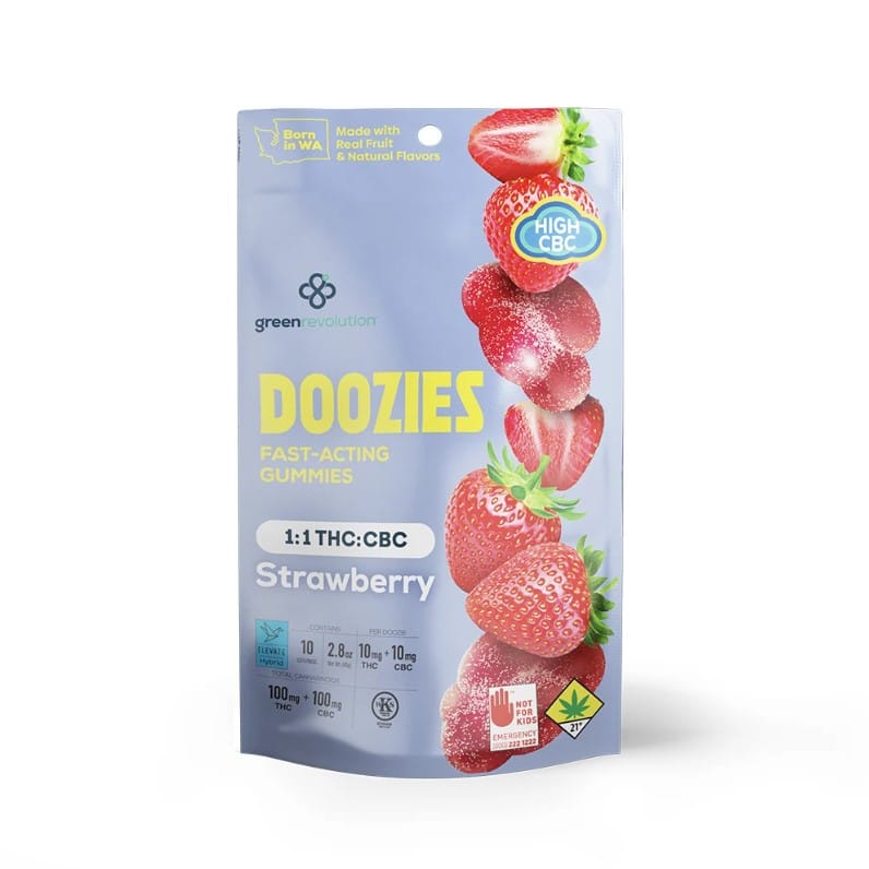 Doozies - Strawberry Gummies - 1:1 THC / CBC 100mg *B2G1 EVERYDAY* - Doozies -  - $6.99 - Edibles
