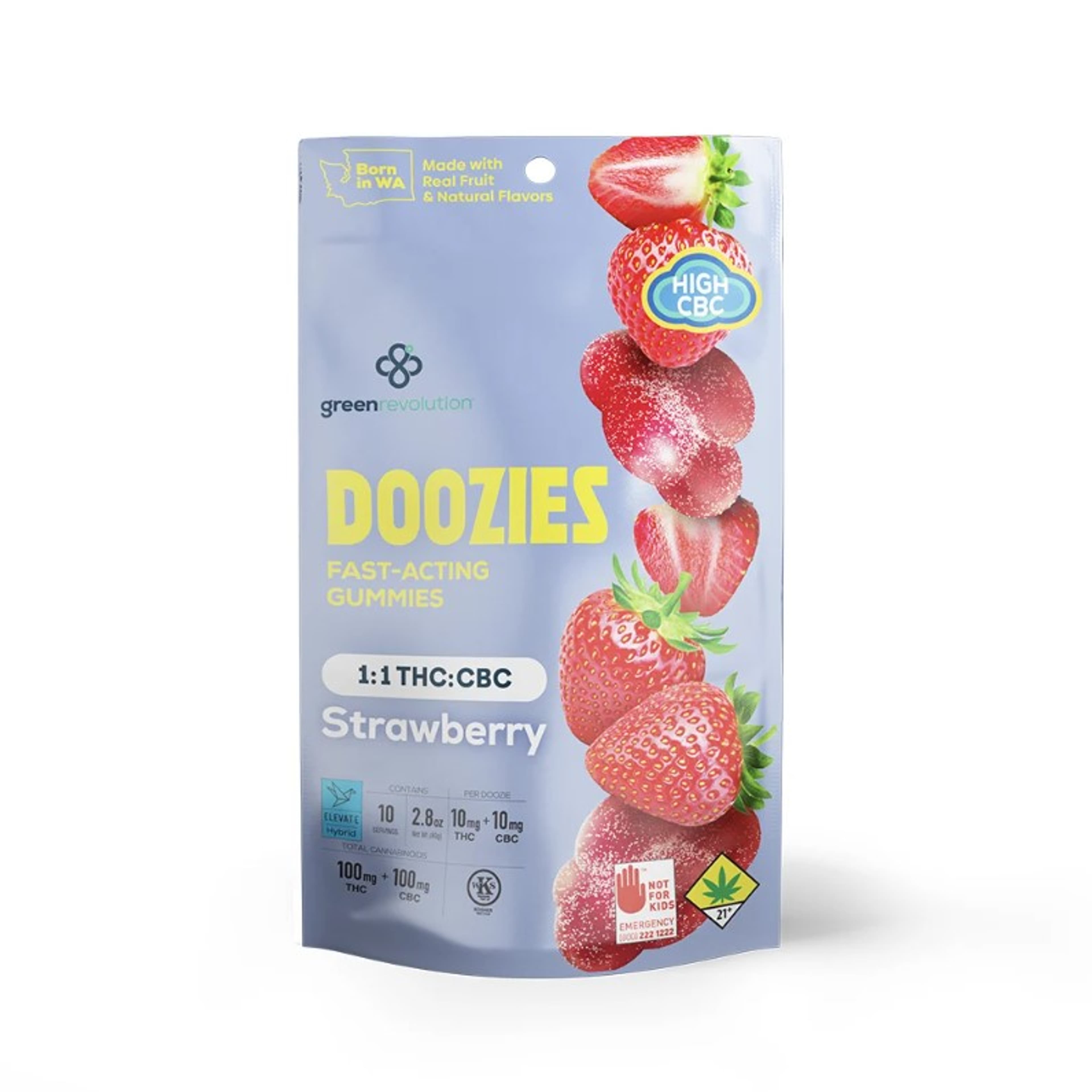 Doozies - Strawberry Gummies - 1:1 THC / CBC 100mg *B2G1 EVERYDAY* - Doozies - - $6.99 - Edibles