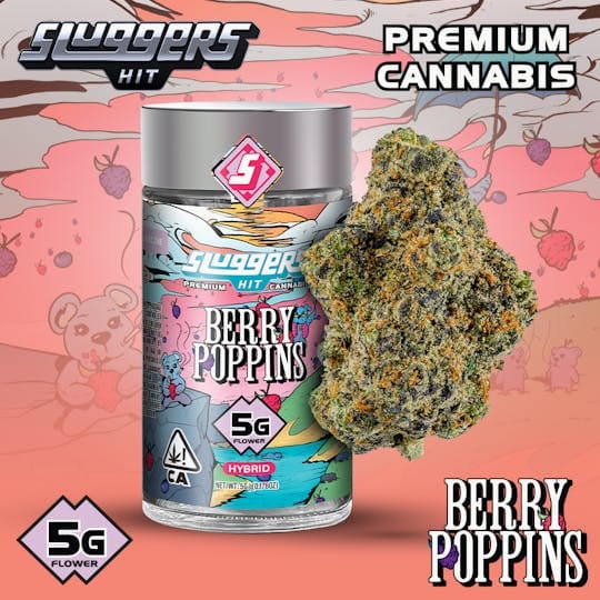 Sluggers - Jarred Flower - 5g - Hybrid - Berry Poppins - Sluggers Hit -  - $32 - Flowers