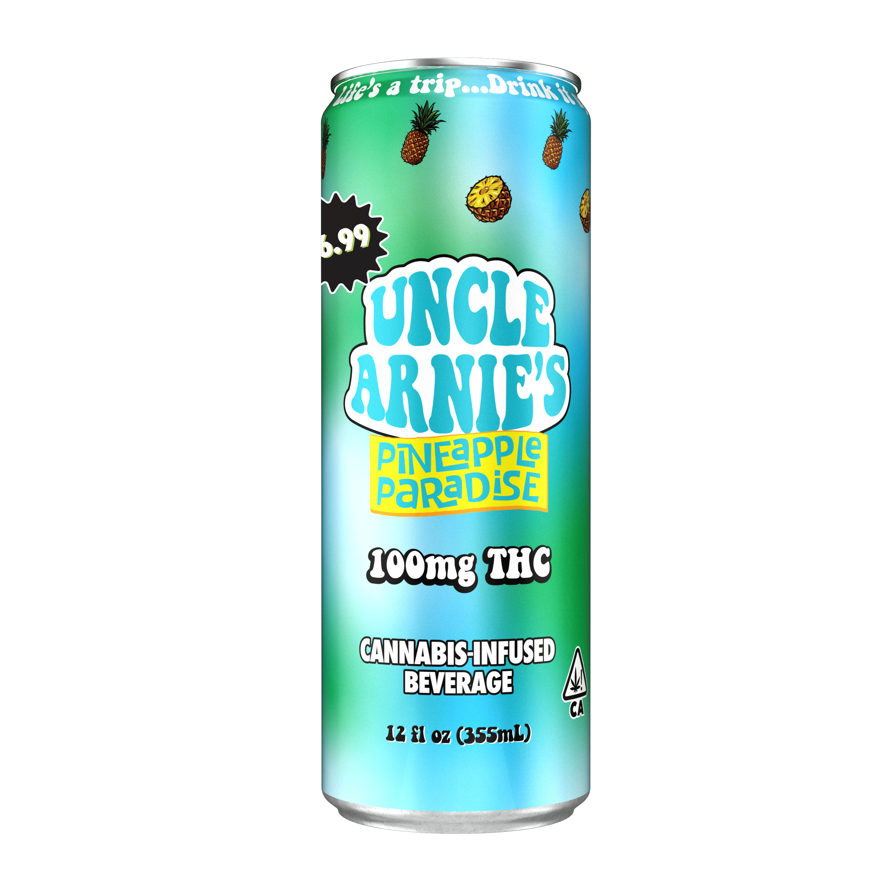 Uncle Arnie's: Pineapple Paradise - 100mg - Uncle Arnies -  - $13 - Infused Beverages