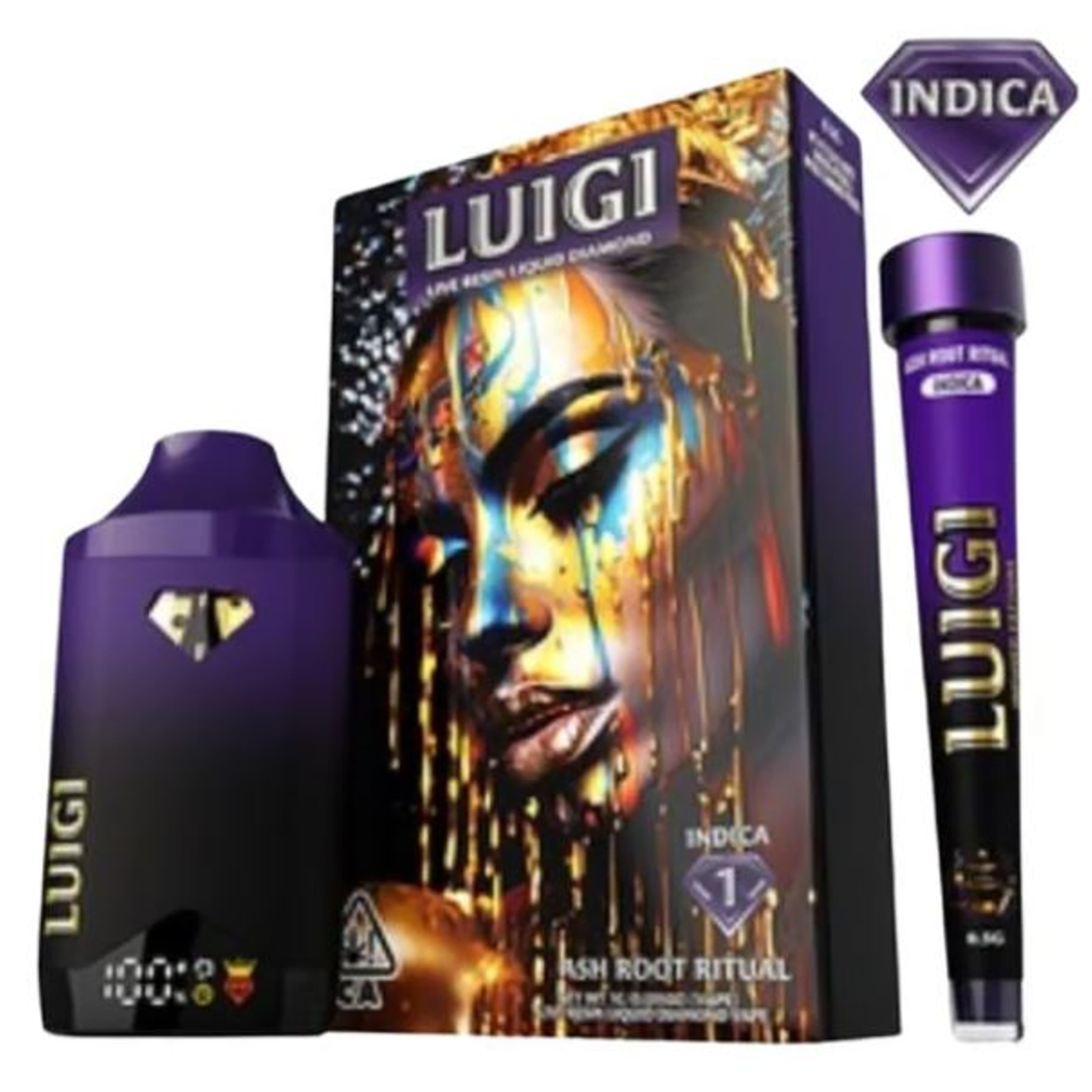 Ash Root Ritual - V6 Live Resin All-In-One 1G *Dual Pack* - Luigi - Ash Root Ritual AIO (I) - $15 - Cartridges