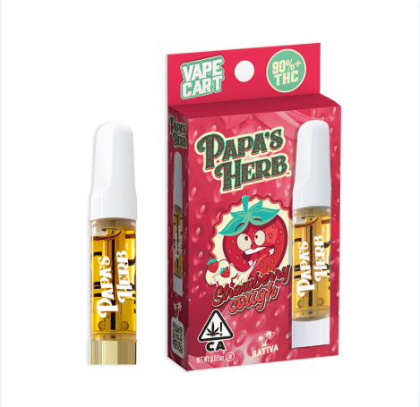 Strawberry Cough Vape Cart 1g - Papa's Herb - Cart - $25 - Vapes