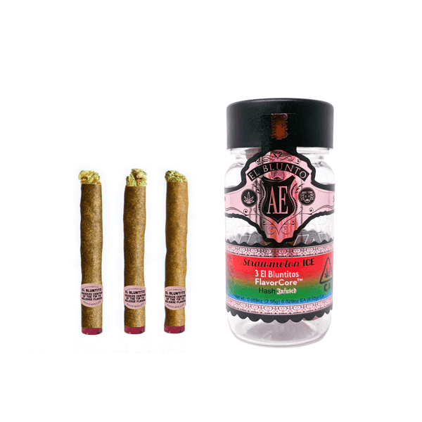 Strawmelon Ice - .85g Hash Infused Blunts (3pk) - El Blunto - Infused Blunts - Hybrid - $35 - Infused Blunt Pack
