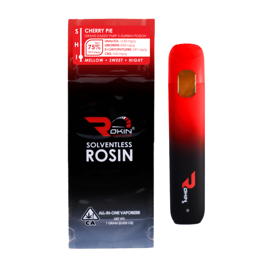 Cherry Pie - 1g Rosin Disposable - Rokin - 1g Dispo - Indica - $32 - All-In-One (Disposables)
