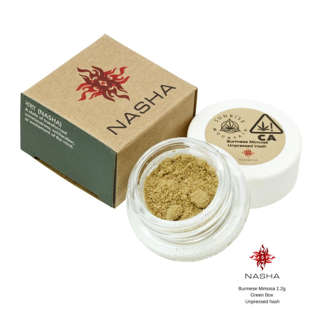 Burmese Mimosa 1.2g Green Unpressed Hash - Nasha -  - $25.99 - Flower