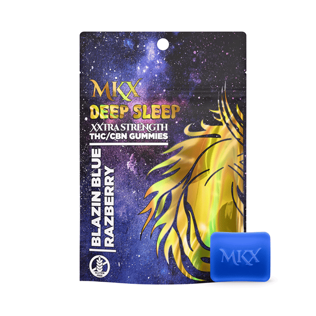Deep Sleep Gummies 200mg THC/50mg CBN - Blazin' Blue Razz
