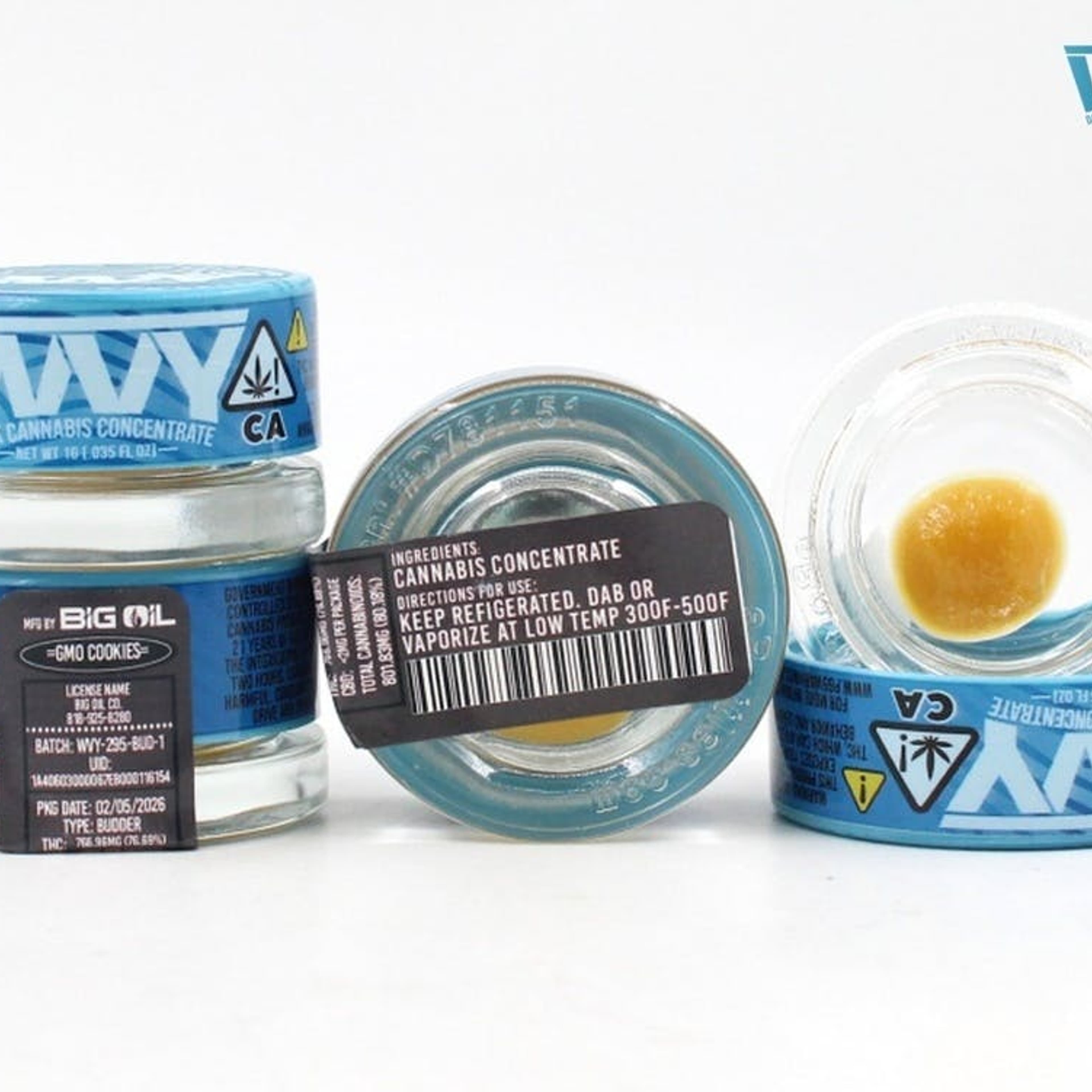 GMO Cookies - Budder - WVY - - $10.75 - Concentrates