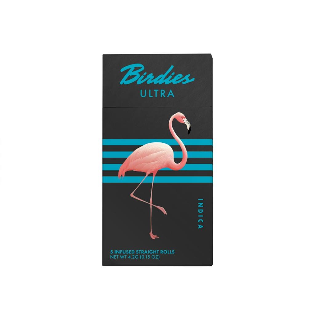 Ultra Indica - .85g Infused Prerolls (5pk) - Birdies - Indica - 5pk - $25 - Infused Preroll Pack