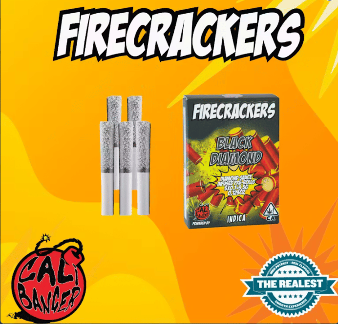 Black Diamond Infused Preroll 5pk 3.5g - Firecracker - PR PK - $25 - Infused Preroll