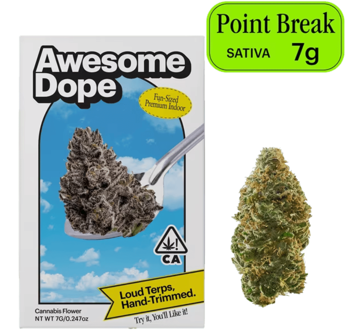 Awesome Dope: Indoor Flower 7g - Point Break BC - Awesome Dope -  - $75 - Indoor Flower