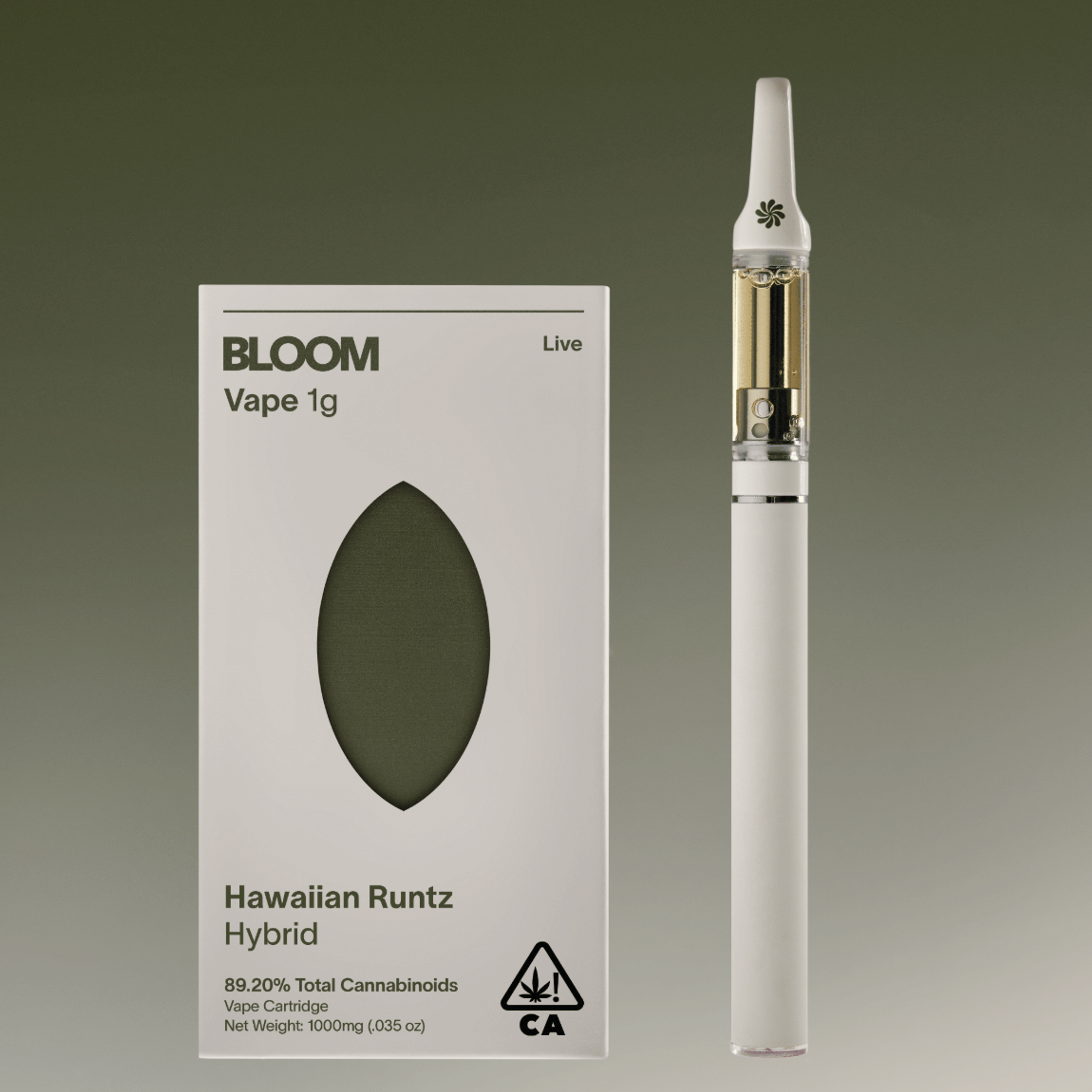 1G Hawaiian Runtz LIVE RESIN CARTRIDGE - Bloom - - $35 - Vaporizer
