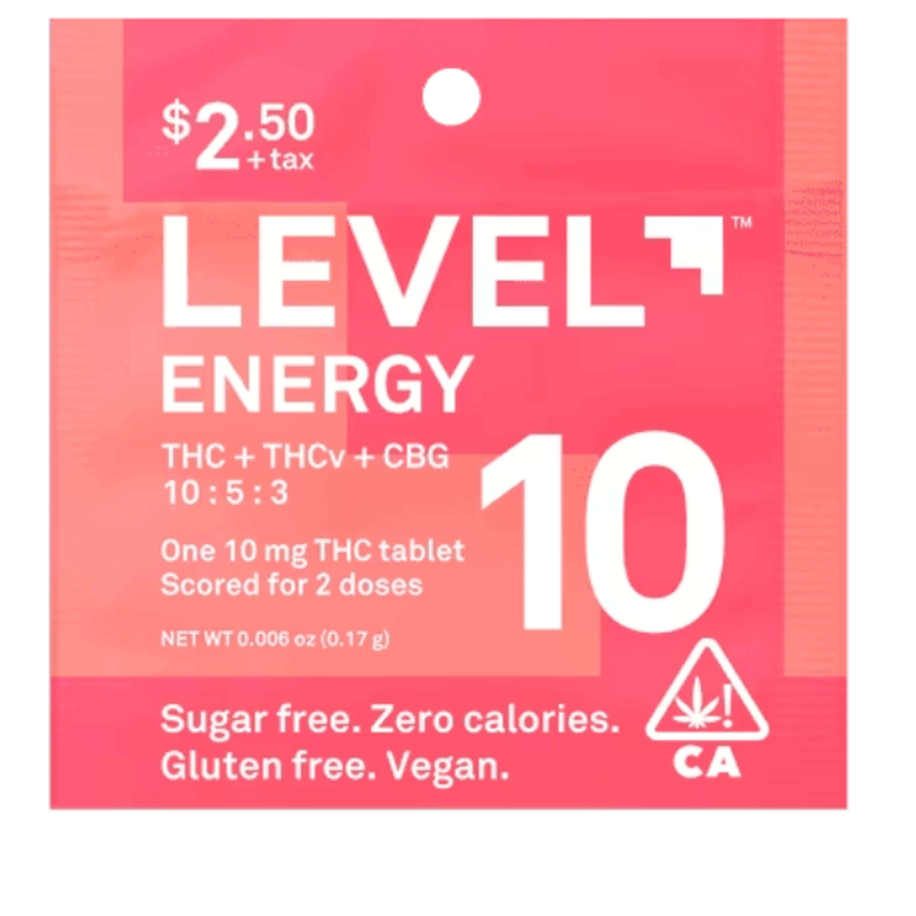 Single Level 10 Energy - Level - - $2.50 - Edibles