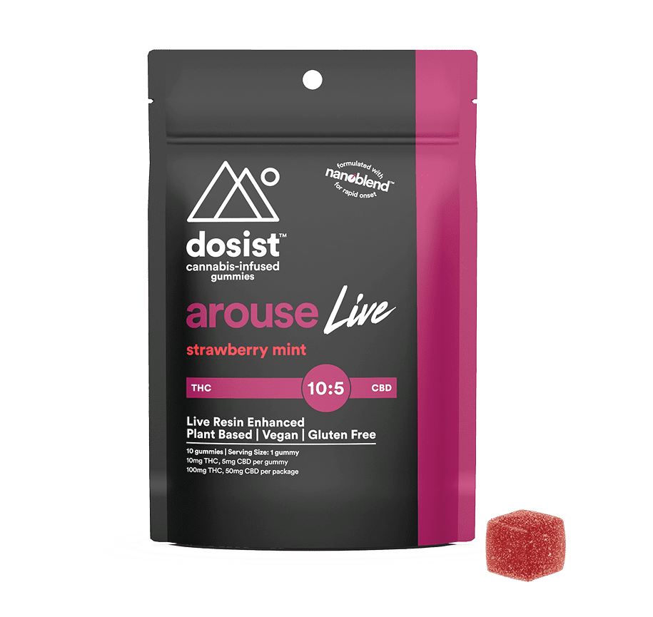 10PK AROUSE Strawberry Mint GUMMY - Dosist -  - $26.25 - Edibles
