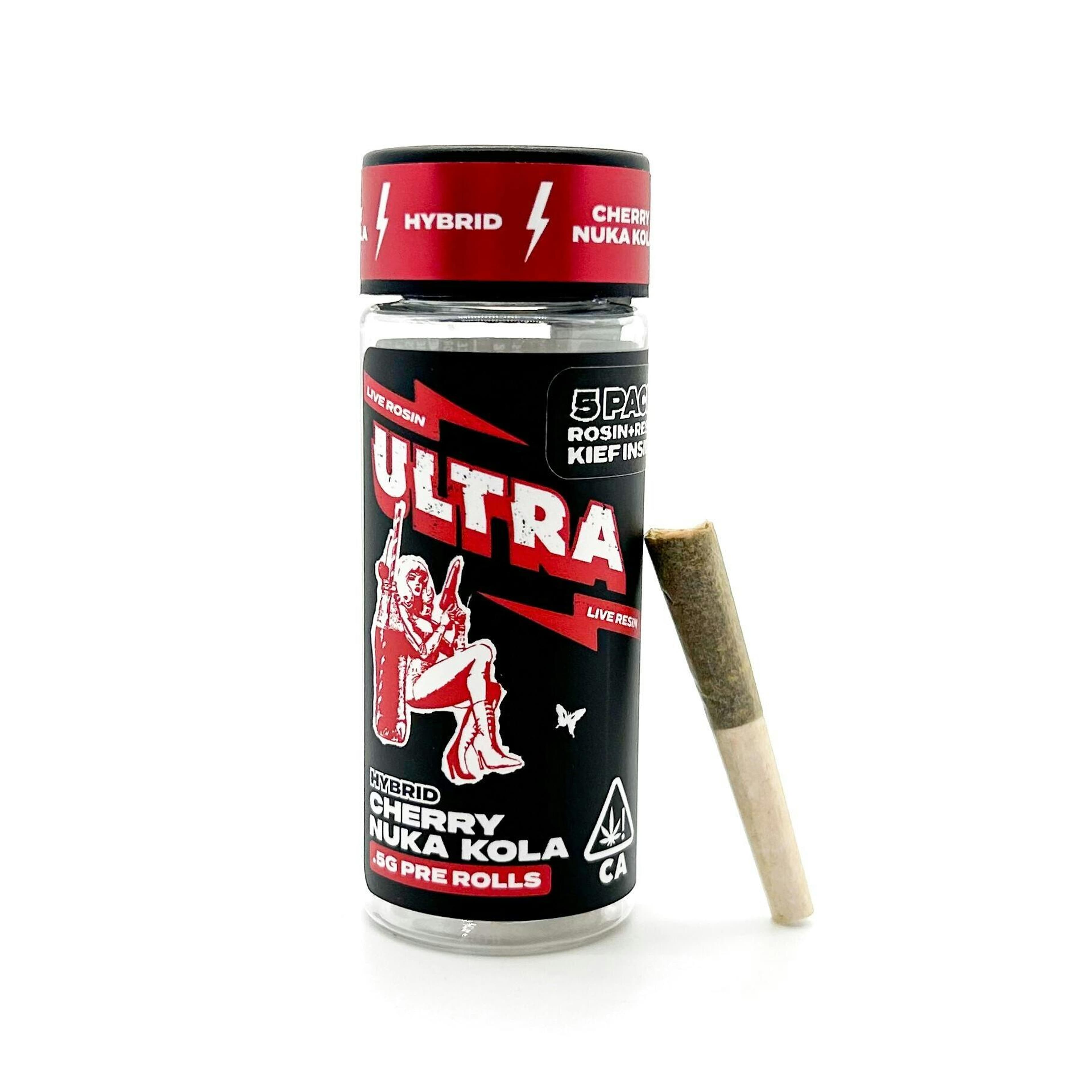 Cherry Nuka Kola - 5pk .5g Rosin/Resin Infused Pre Rolls - ULTRA xP - - $21.75 - Pre-Rolls