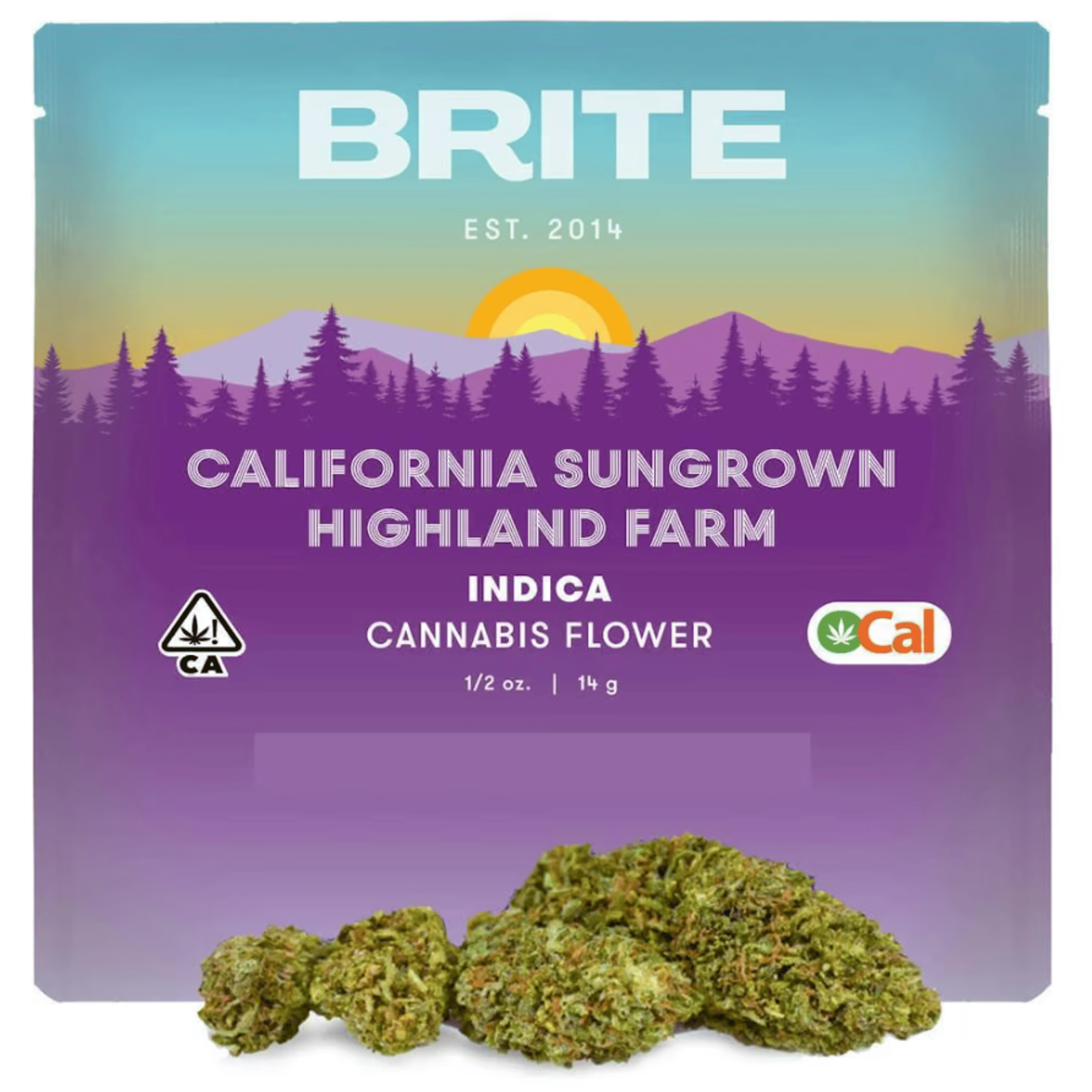 Lemon Cherry Gelato - 14g - Brite Labs - Indica - Half oz. - $50 - Flower (Half Ounces)