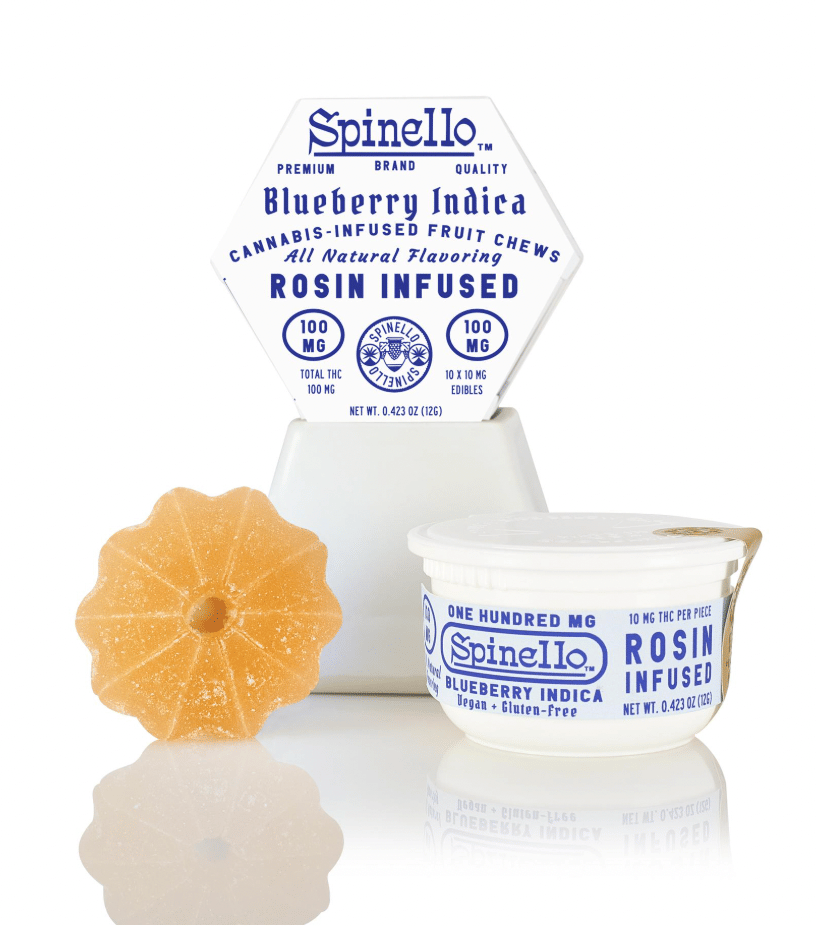 Blueberry | Rosin Fruit Chews | 100mg | I | - Spinello -  - $14.40 - Edibles