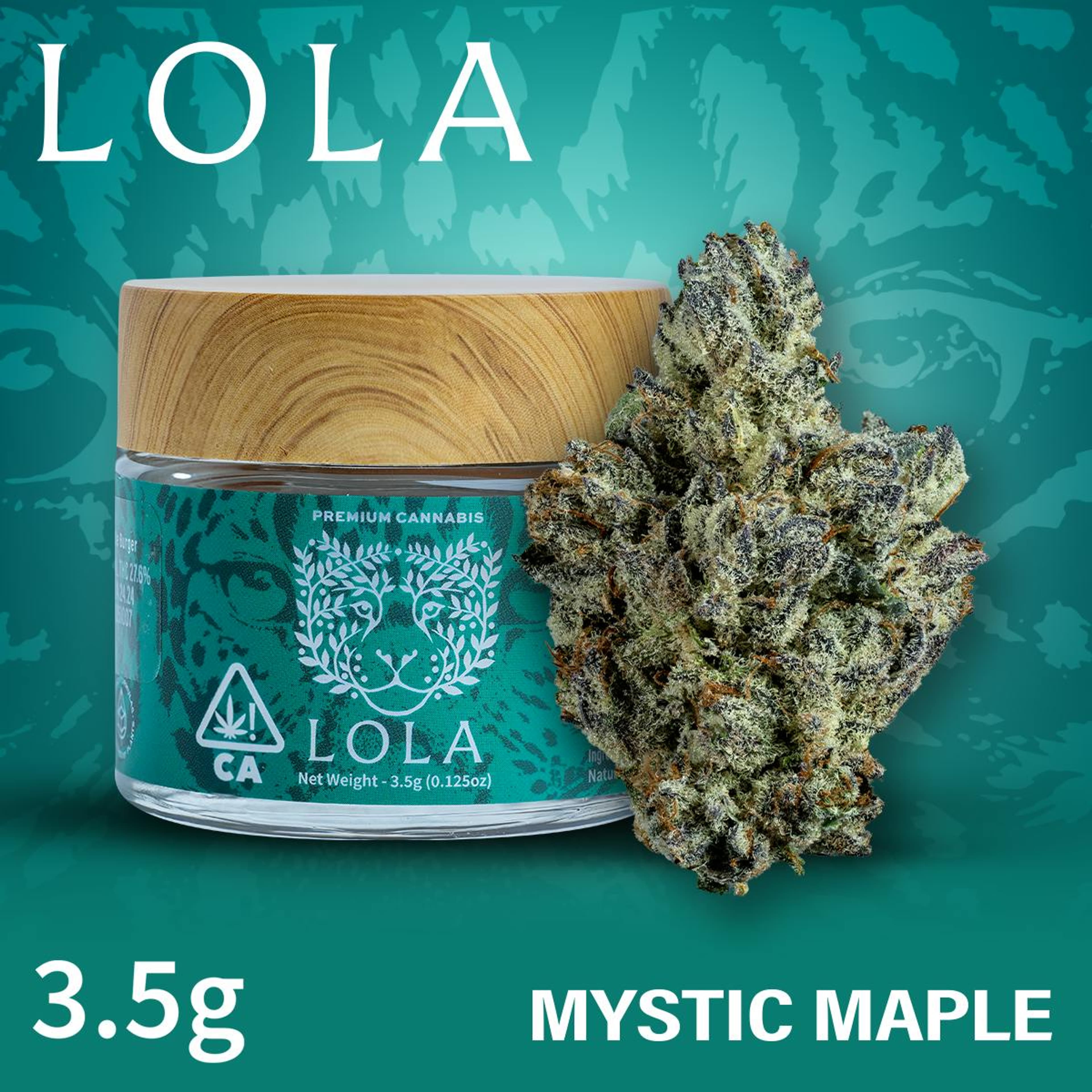 Mystic Maple - Flower - Lola - Eighth - $17.50 - 4mo+ Flower (Date in Description)