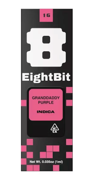 Grandaddy Purple - 1g Rosin Infused Disposable - EightBit - Indica - Disposable - $21 - AIO Disposable Vapes