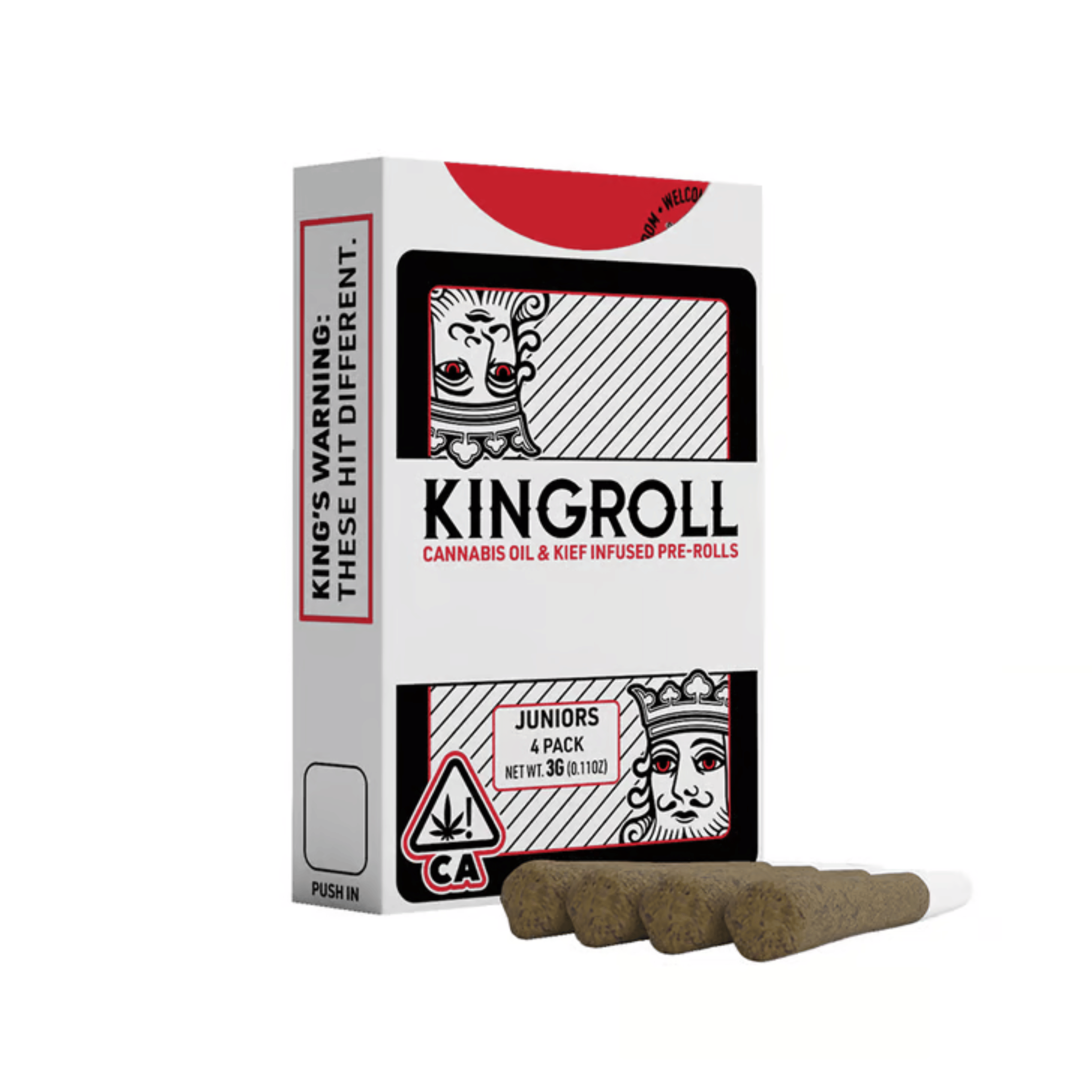 King-Roll JR's | Grandi Guava x Grapefruit Romulan Infused Pre-Roll 4-Pack - 3g - KINGPEN - - $29 - Infused Pre-Rolls