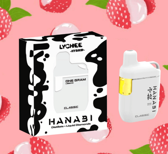 Lychee Disposable 1g - Hanabi - White Disposable - $28 - Vapes