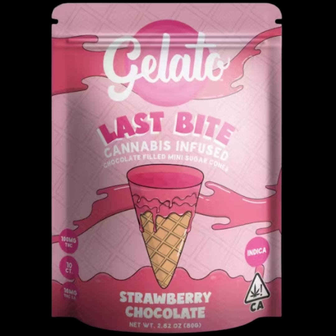 Gelato: Last Bite Strawberry 10pc Mini Cones