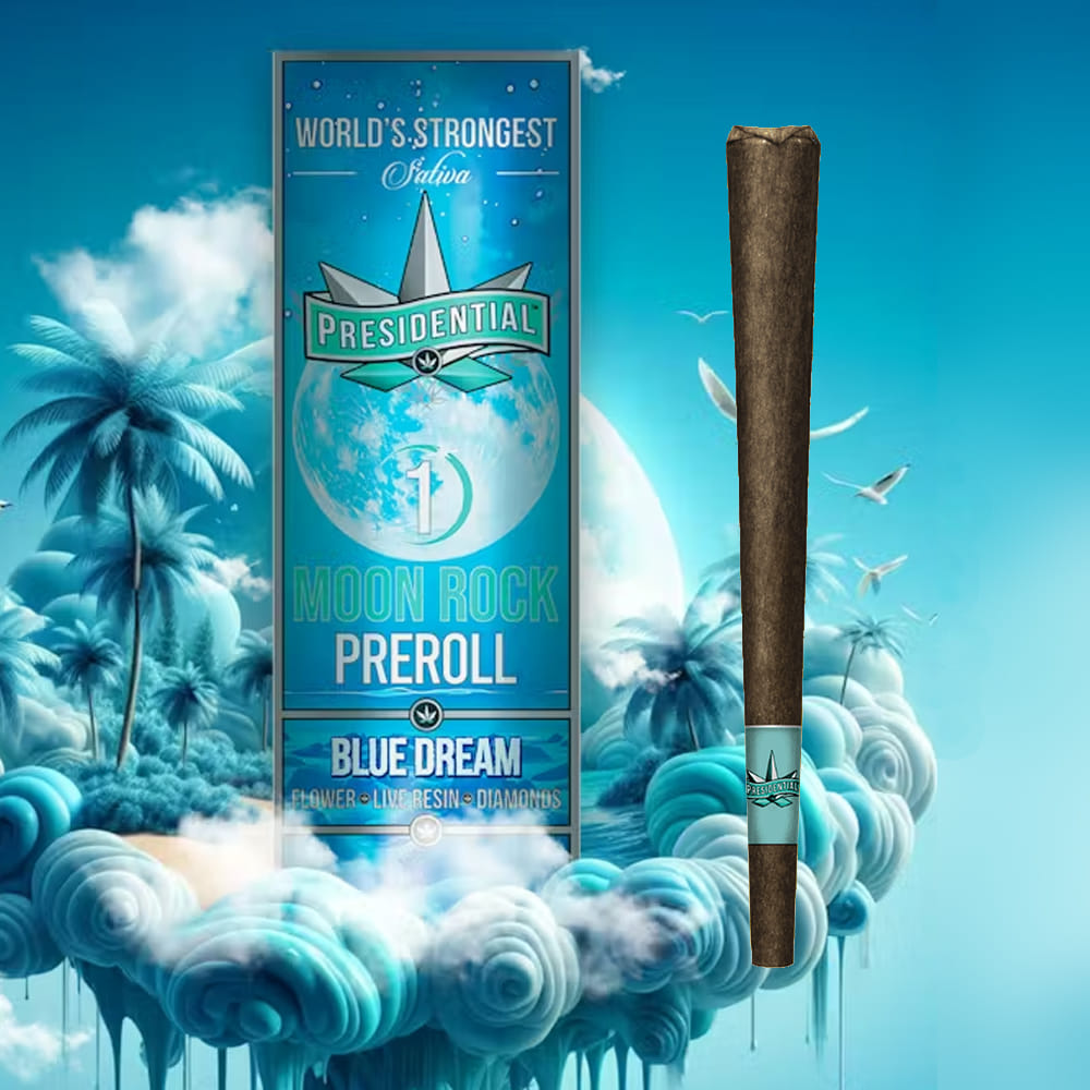 Blue Dream 1.5g Moon Rock Blunt - Presidential - Blue Dream (S) - $17 - Prerolls