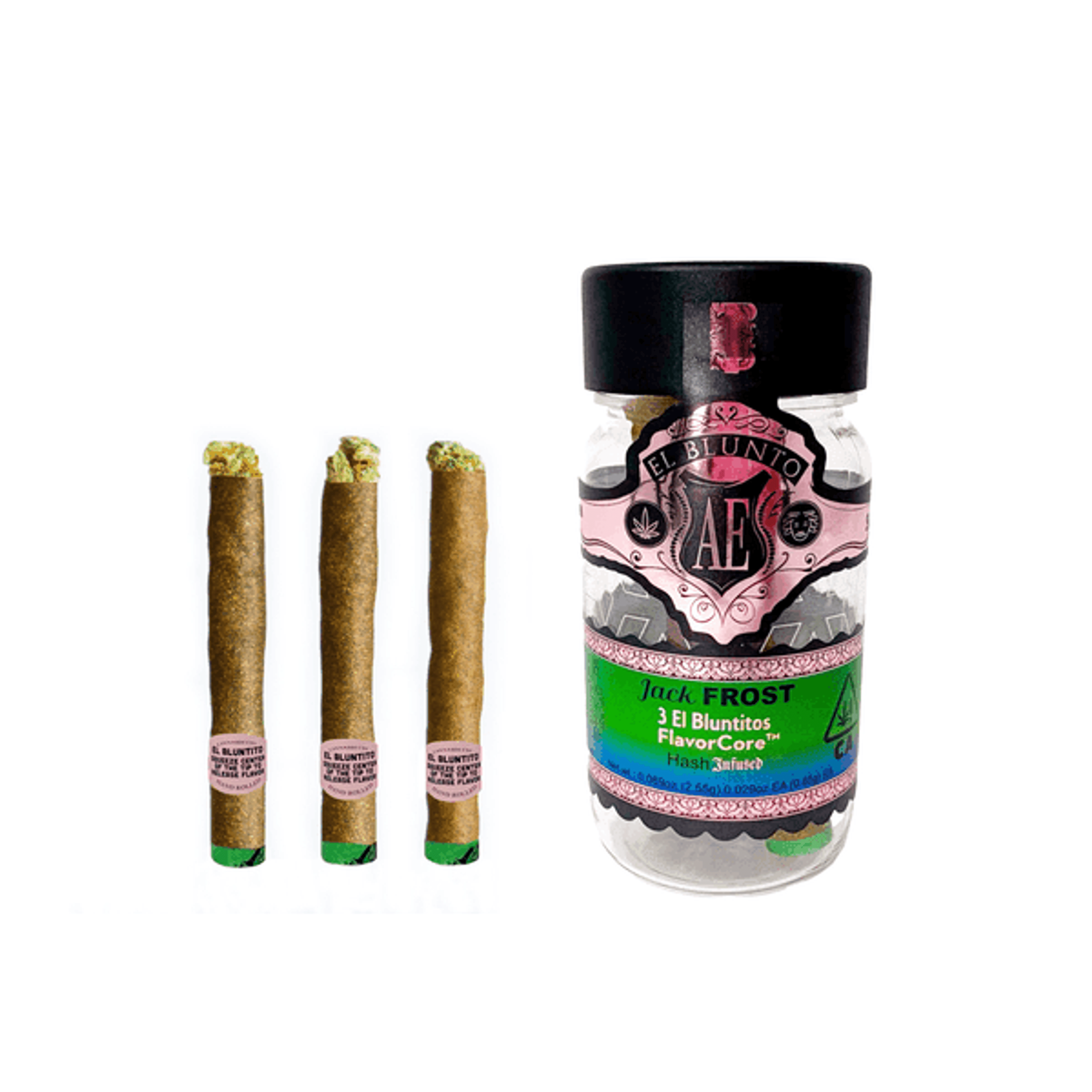 Jack Frost - .85g Hash Infused Blunts (3pk) - El Blunto - Infused Blunts - Sativa - $35 - Infused Blunt Pack