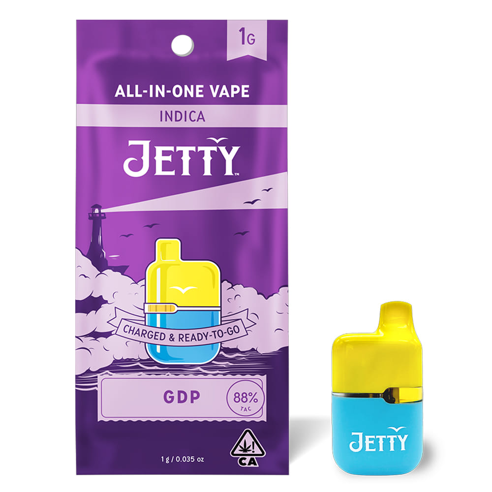 GDP (I) High THC AIO - 1g - Jetty - GDP (I) - $31.50 - Cartridges