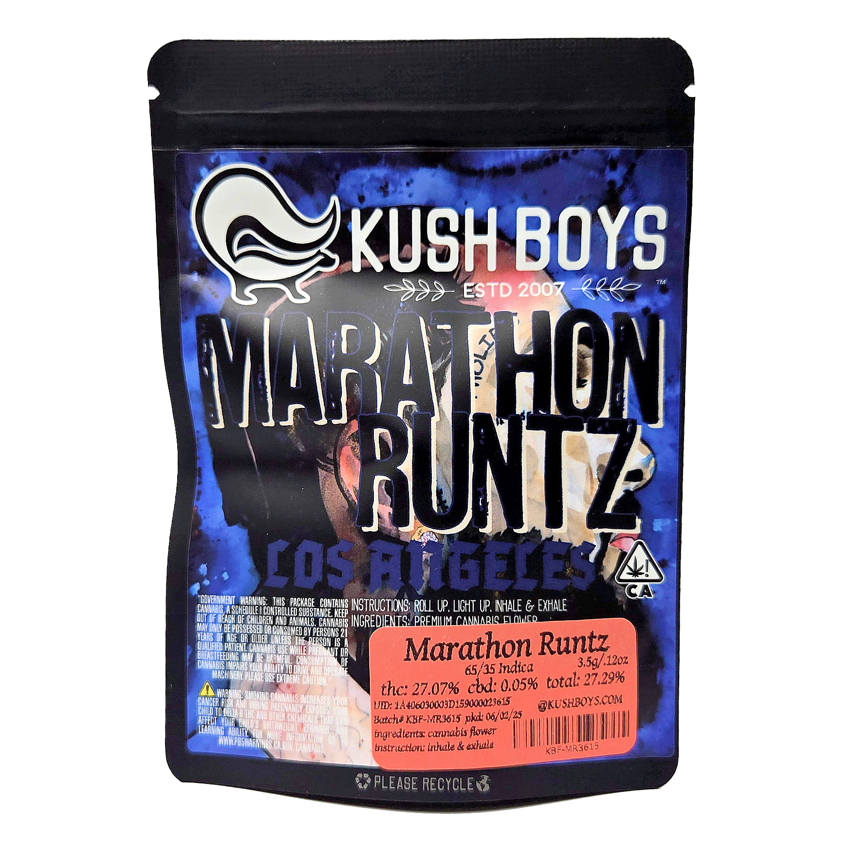 Marathon Runtz 28.07% 3.5g - Kush Boys - Eighth - $12 - Flower