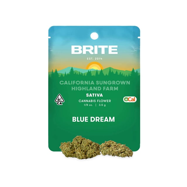 Brite Labs Flowers - Blue Dream (3.5g Sativa) *NEXT DAY DELIVERY ONLY*
