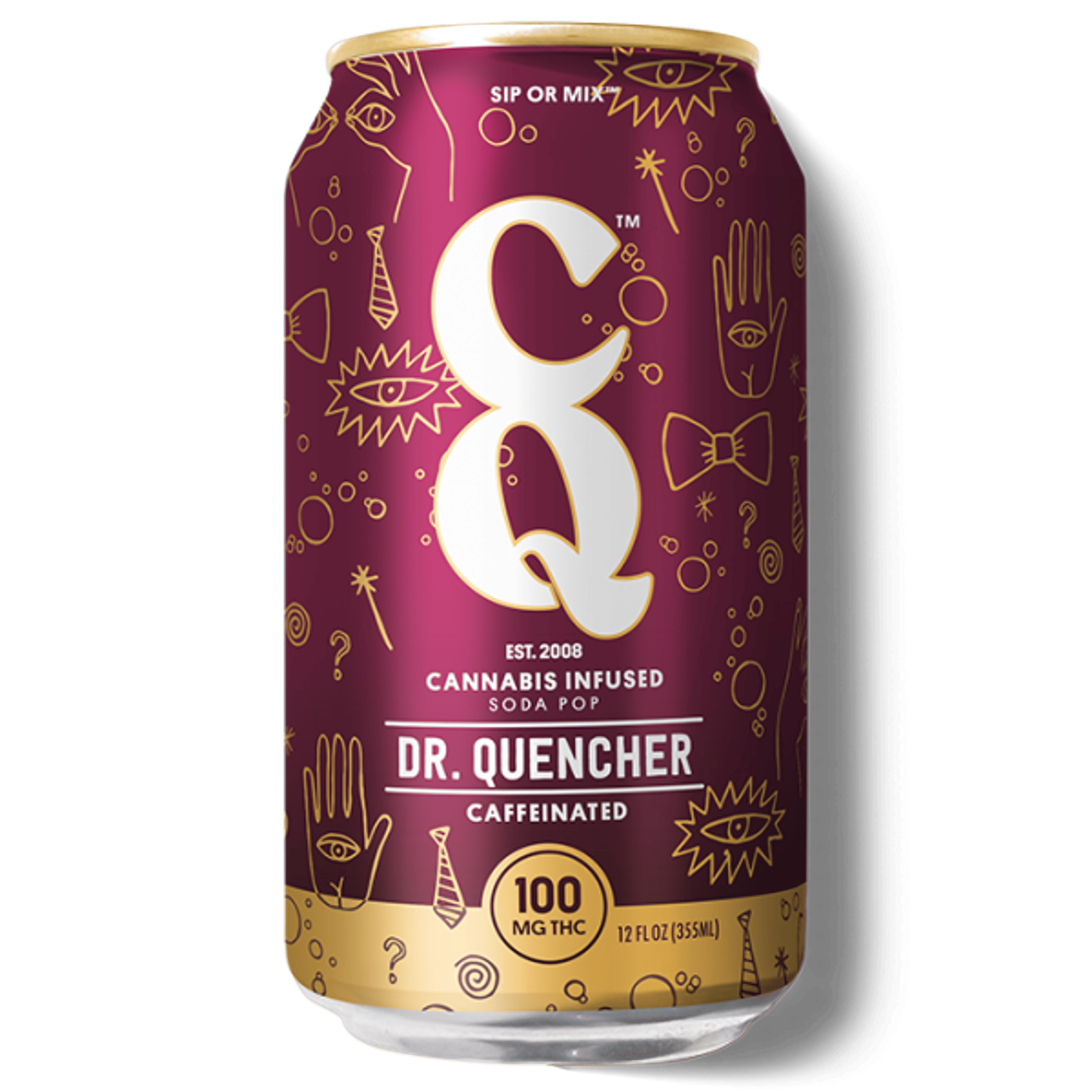 Dr. Quencher Infused Soda (Caffeinated) - 100mg - CQ Drinks - - $12 - Beverages/Drinks