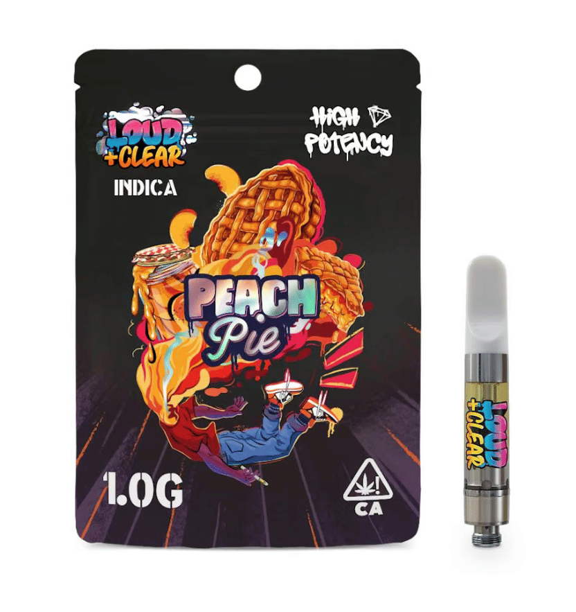 Peach Pie - 1g Cartridge - Loud + Clear - Indica - 1g Cartridge - $24 - Vape Cartridges  (510)