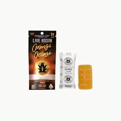 ORANGE OCTANE ROSIN GUMMY 100MG - Emerald Sky -  - $8.05 - Edibles