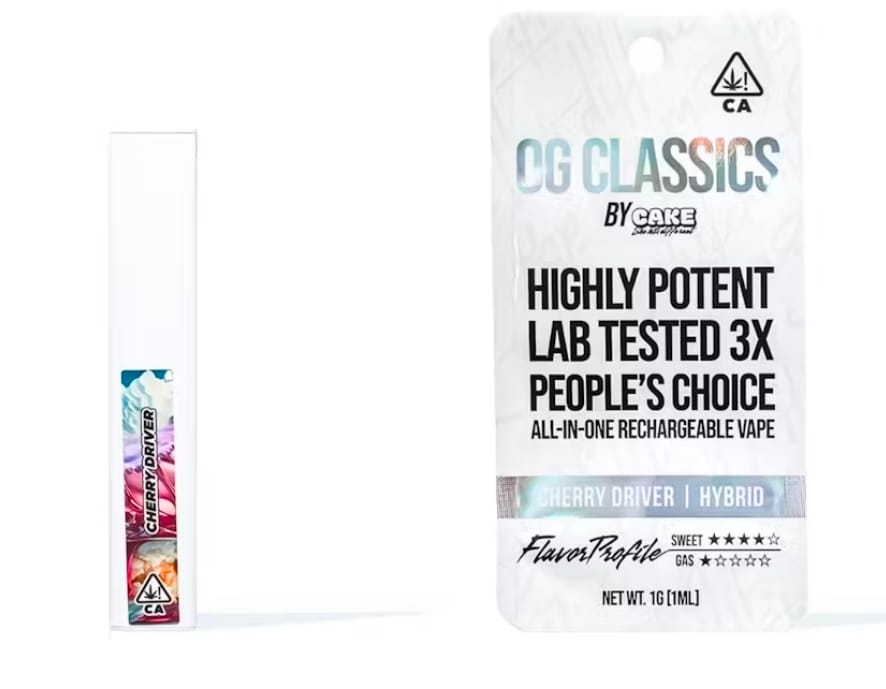CAKE - OG Classic - 1 gram Rechargeable - Cherry Drive -  - $35.99 - Vape