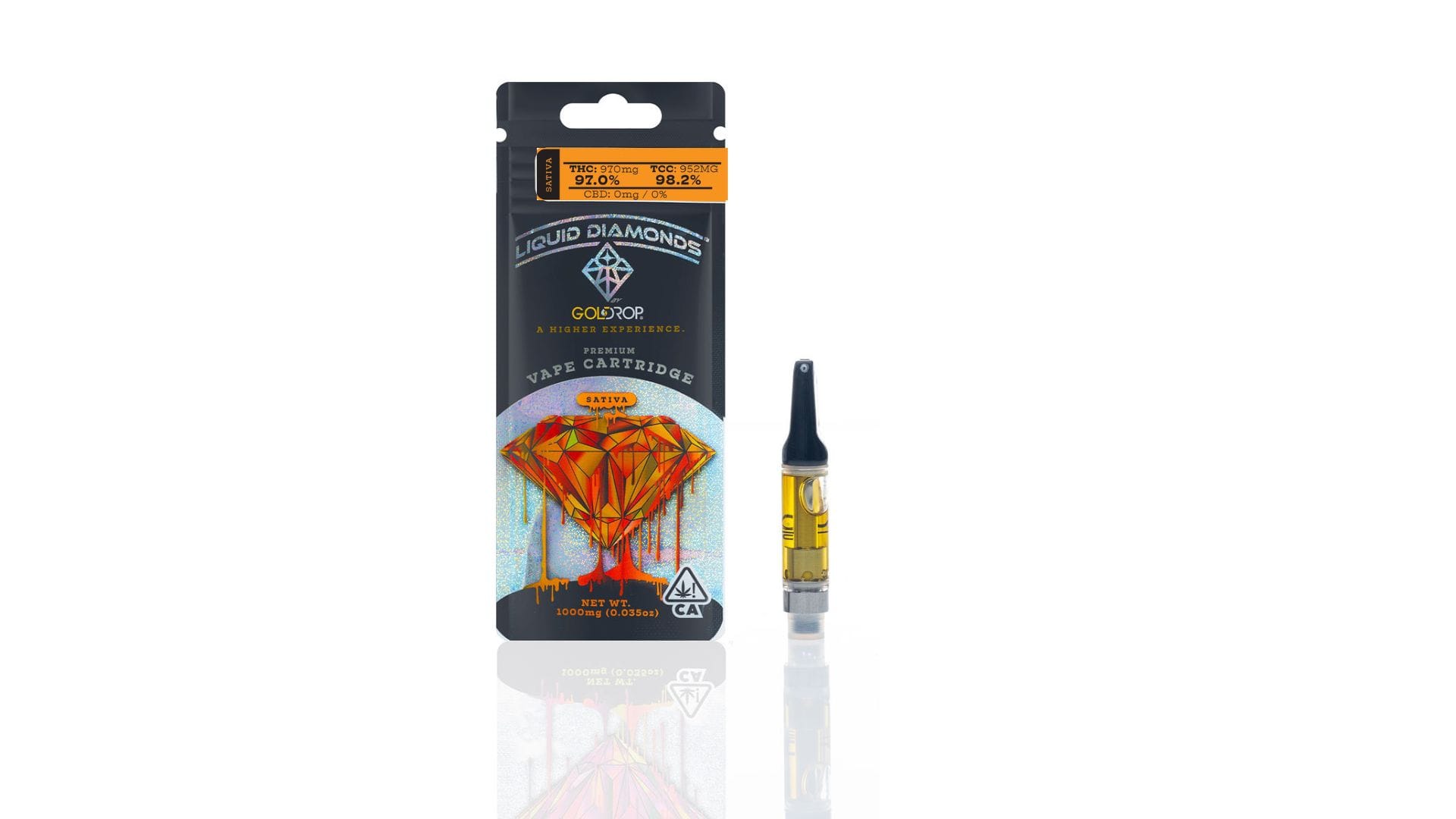 Super Lemon Haze - 1g Liquid Diamonds Cartridge - Gold Drop - 1g Cart - Sativa - $25 - 510 Cartridges