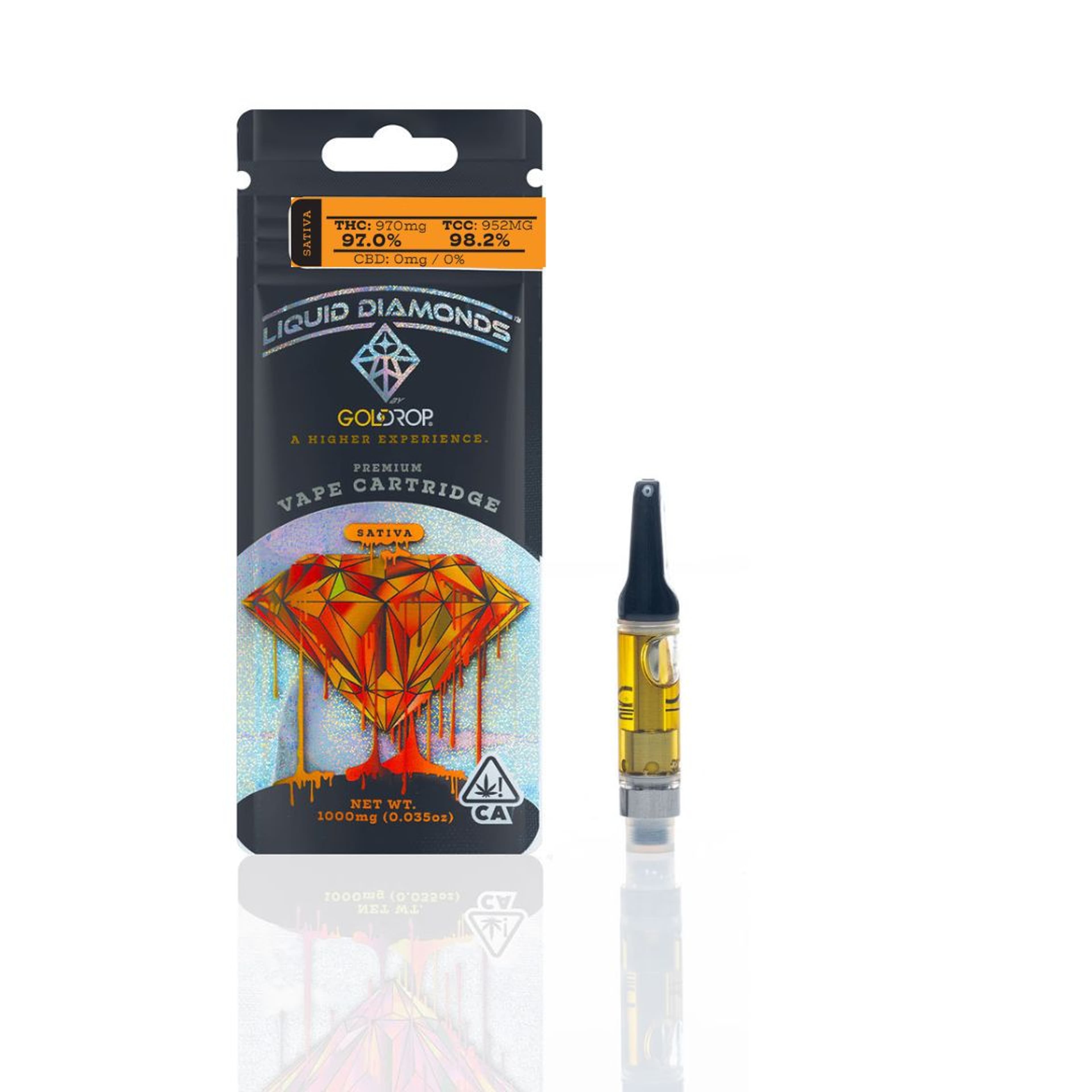 Super Lemon Haze - 1g Liquid Diamonds Cartridge - Gold Drop - 1g Cart - Sativa - $25 - 510 Cartridges